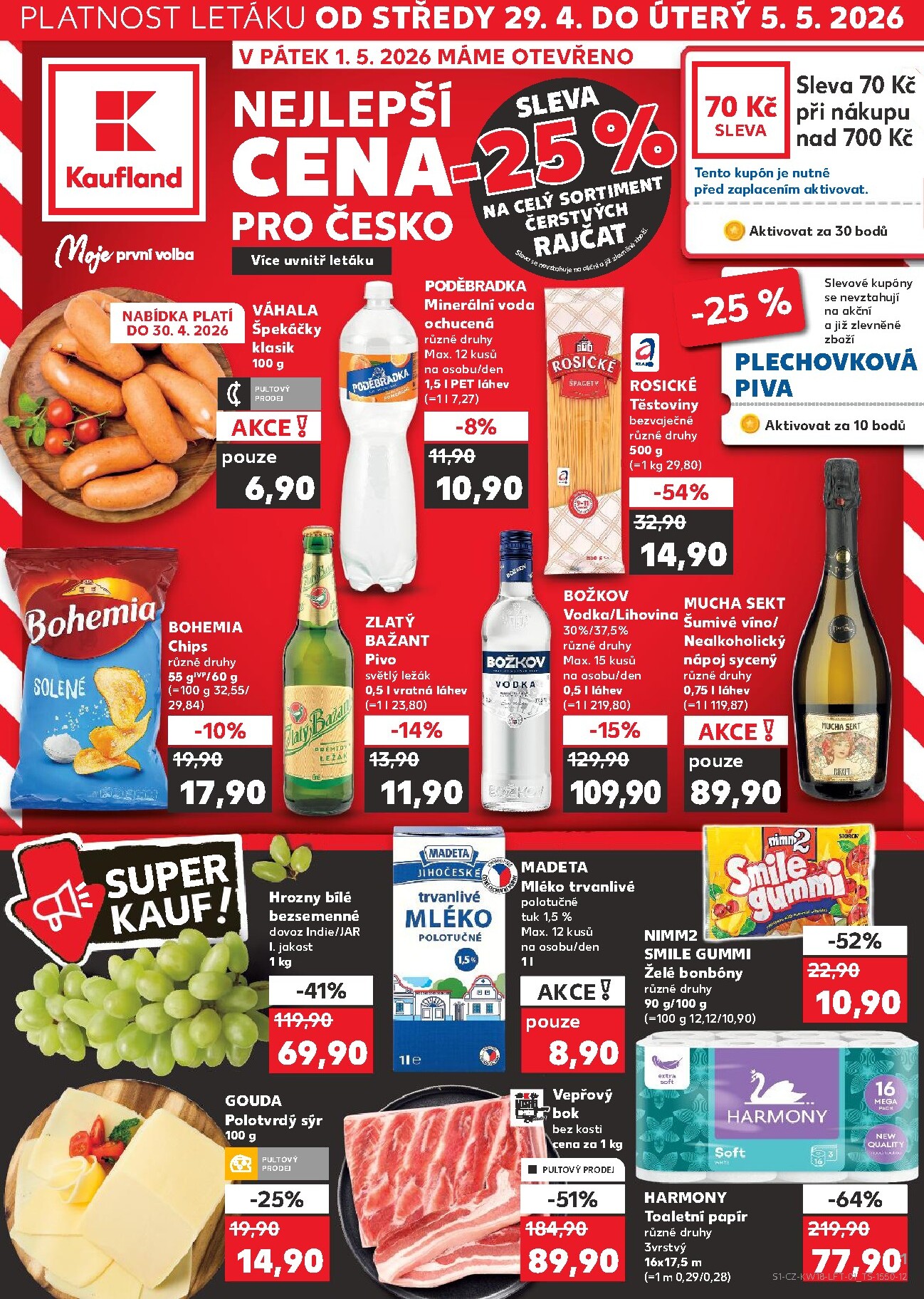 kaufland - Kaufland - Praha leták na příští týden od středy 29.04.2026 do úterý 05.05.2026
