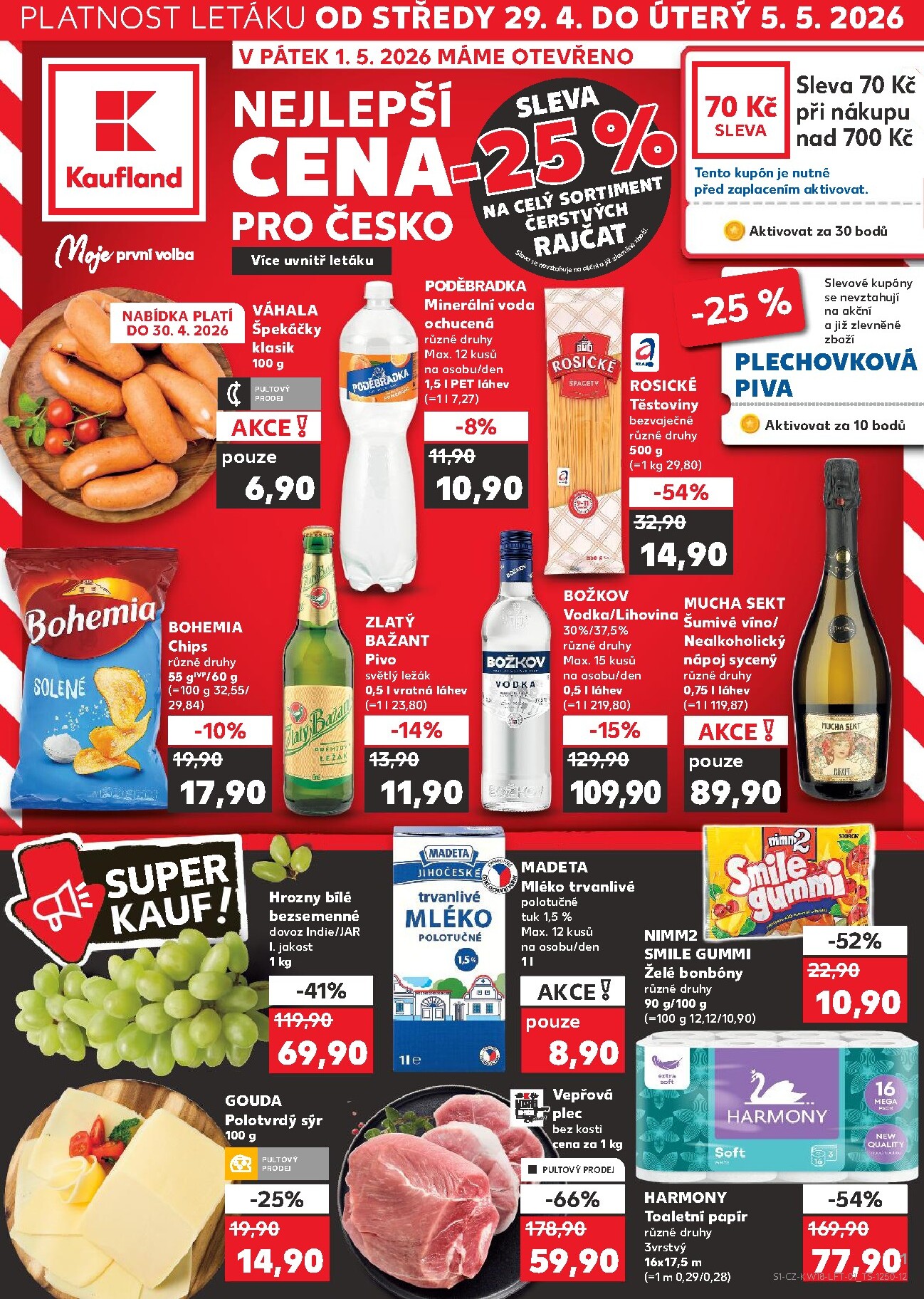 kaufland - Kaufland - Kolín leták na příští týden od středy 29.04.2026 do úterý 05.05.2026