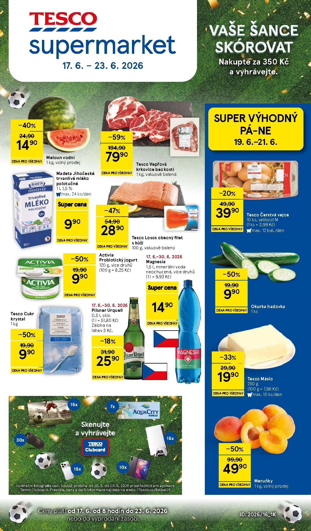 tesco - Budoucí Tesco supermarket leták platný od středy 17.06.2026 do úterý 23.06.2026
