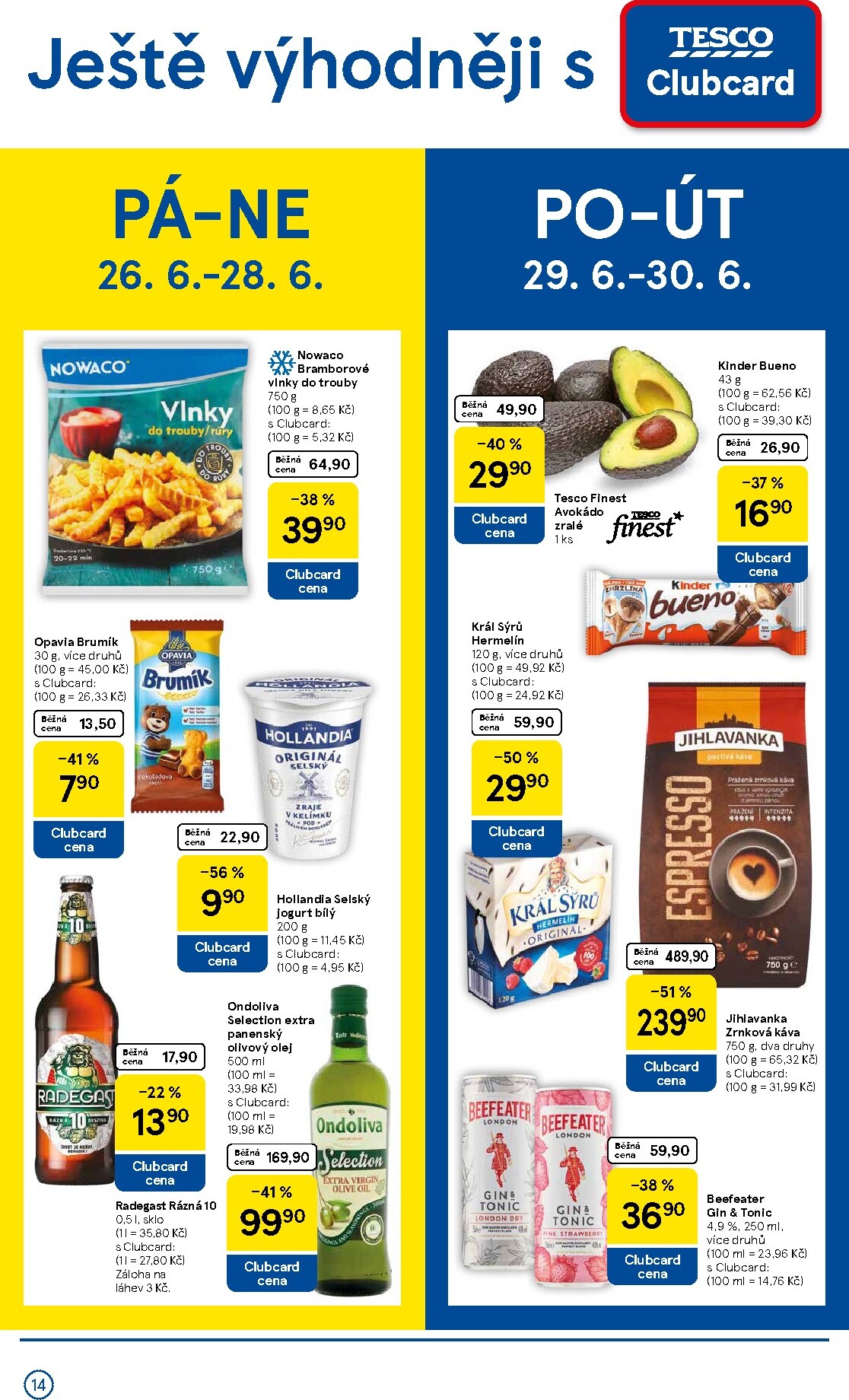 tesco - Aktuální Tesco leták platný od středy 24.06.2026 do úterý 30.06.2026 - page: 14