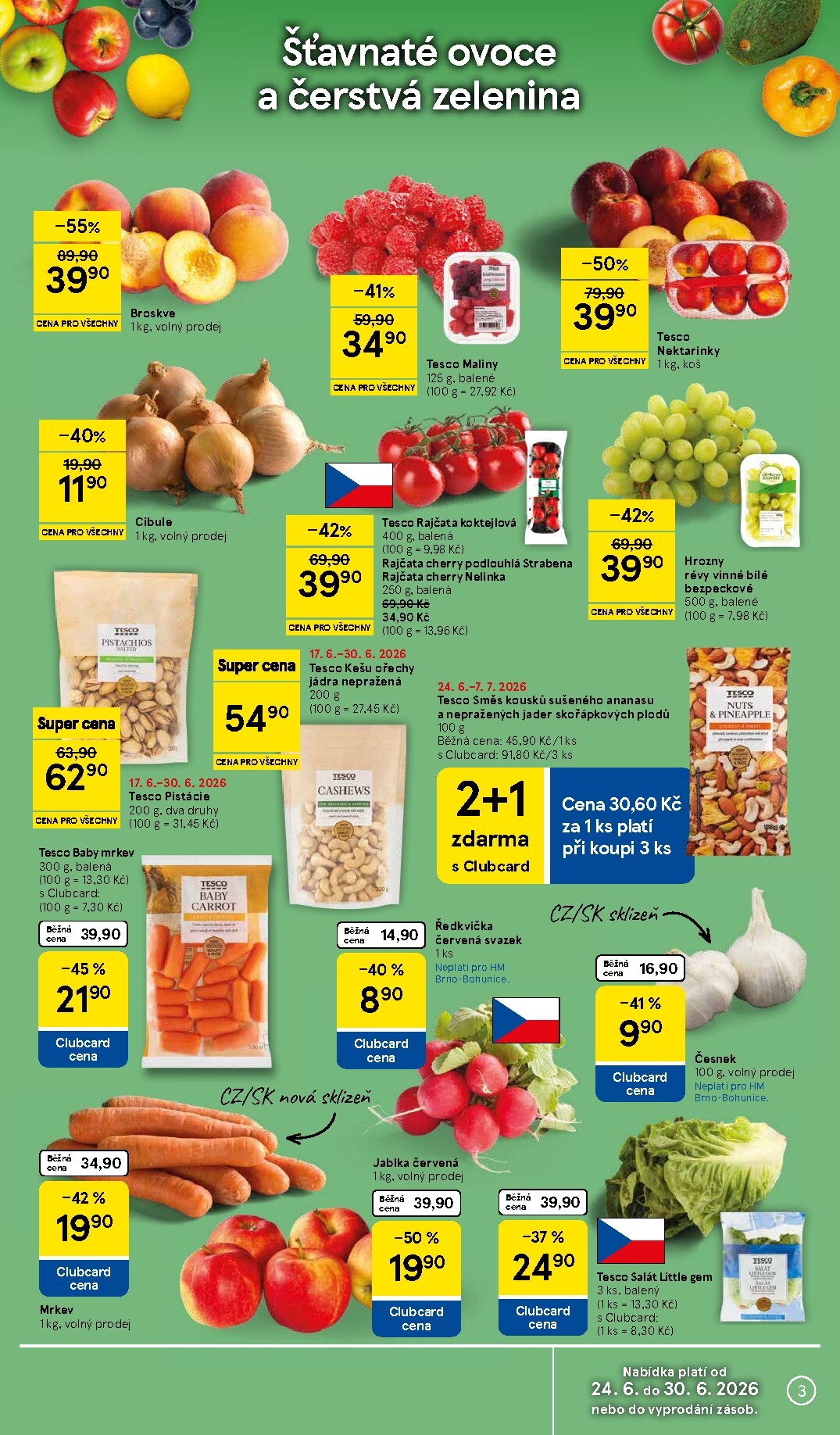 tesco - Aktuální Tesco leták platný od středy 24.06.2026 do úterý 30.06.2026 - page: 3