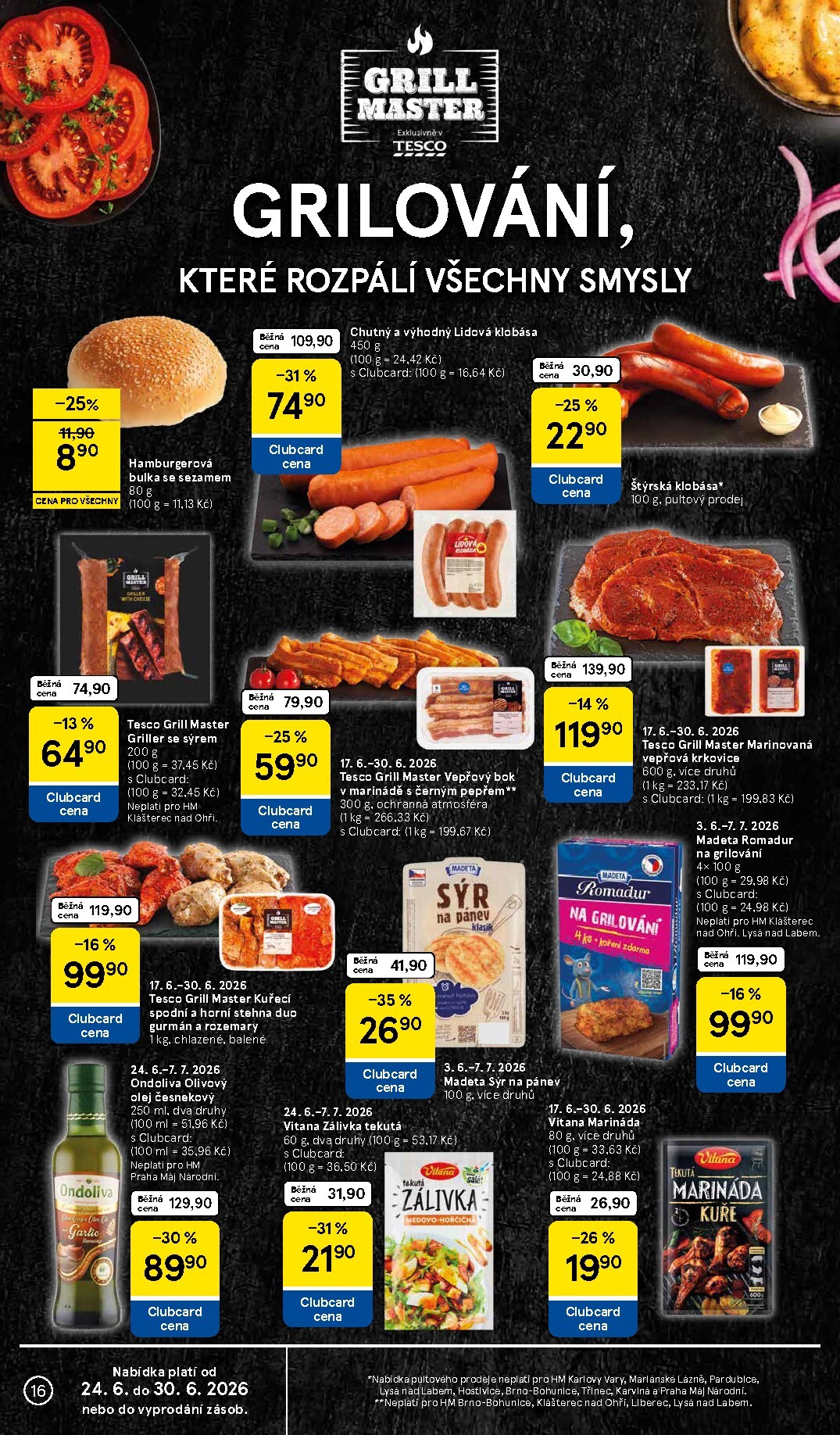 tesco - Aktuální Tesco leták platný od středy 24.06.2026 do úterý 30.06.2026 - page: 16