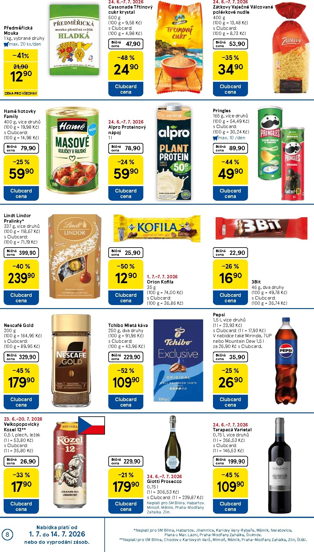 tesco - Budoucí Tesco supermarket leták platný od středy 01.07.2026 do úterý 07.07.2026 - page: 8