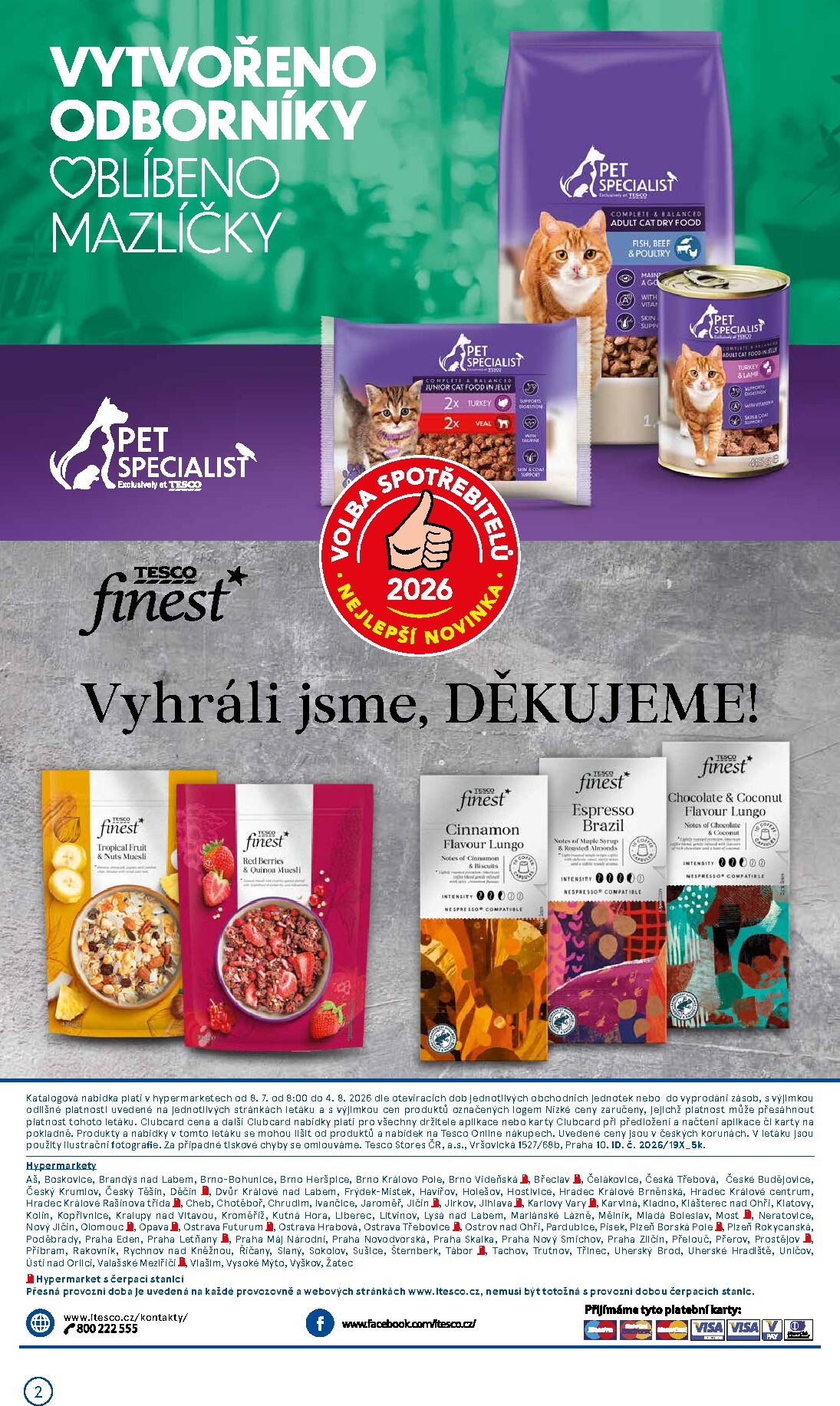 tesco - Budoucí Tesco - Značky, které máte rádi leták platný od středy 08.07.2026 do úterý 04.08.2026 - page: 2