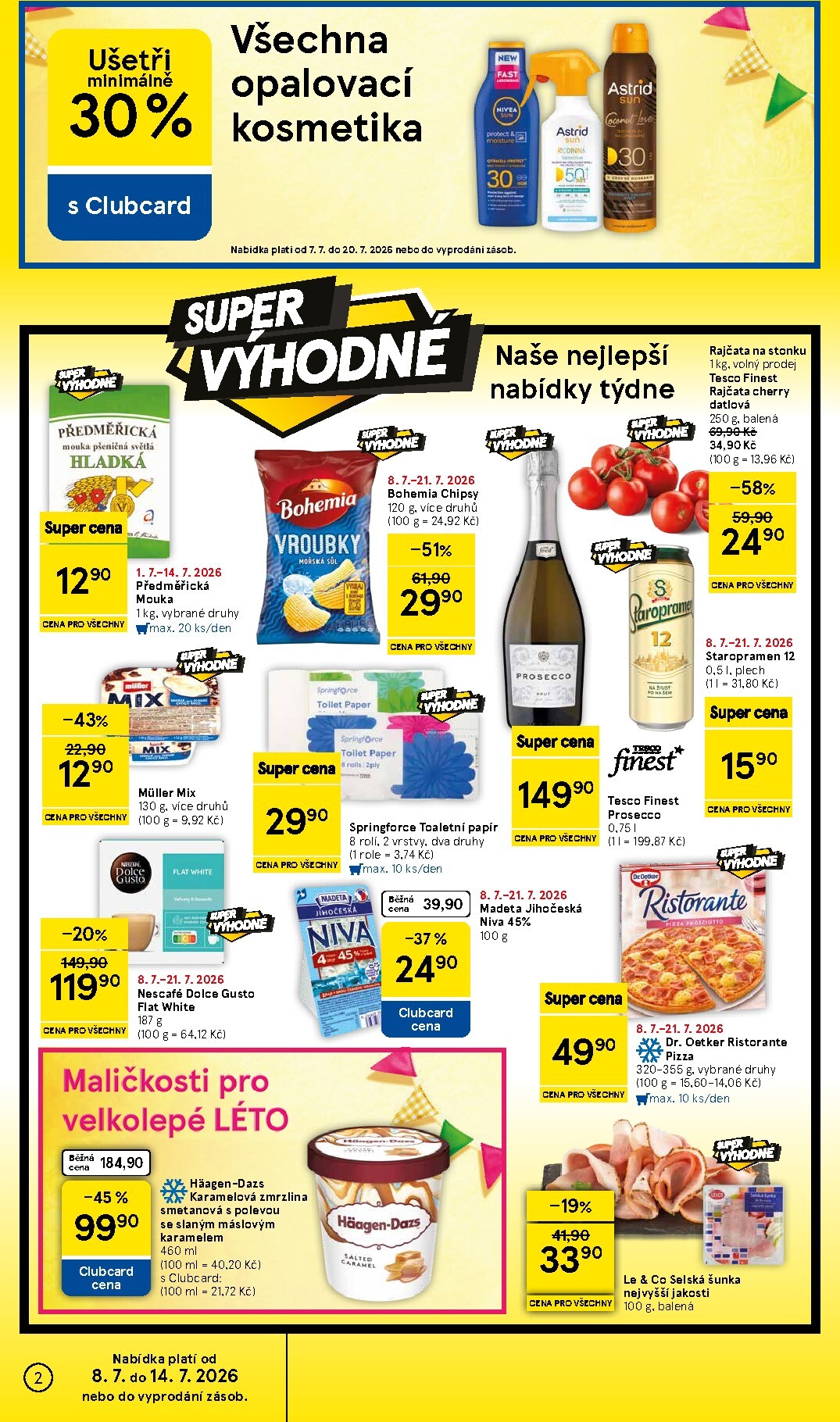 tesco - Budoucí Tesco supermarket leták platný od středy 08.07.2026 do úterý 14.07.2026 - page: 2