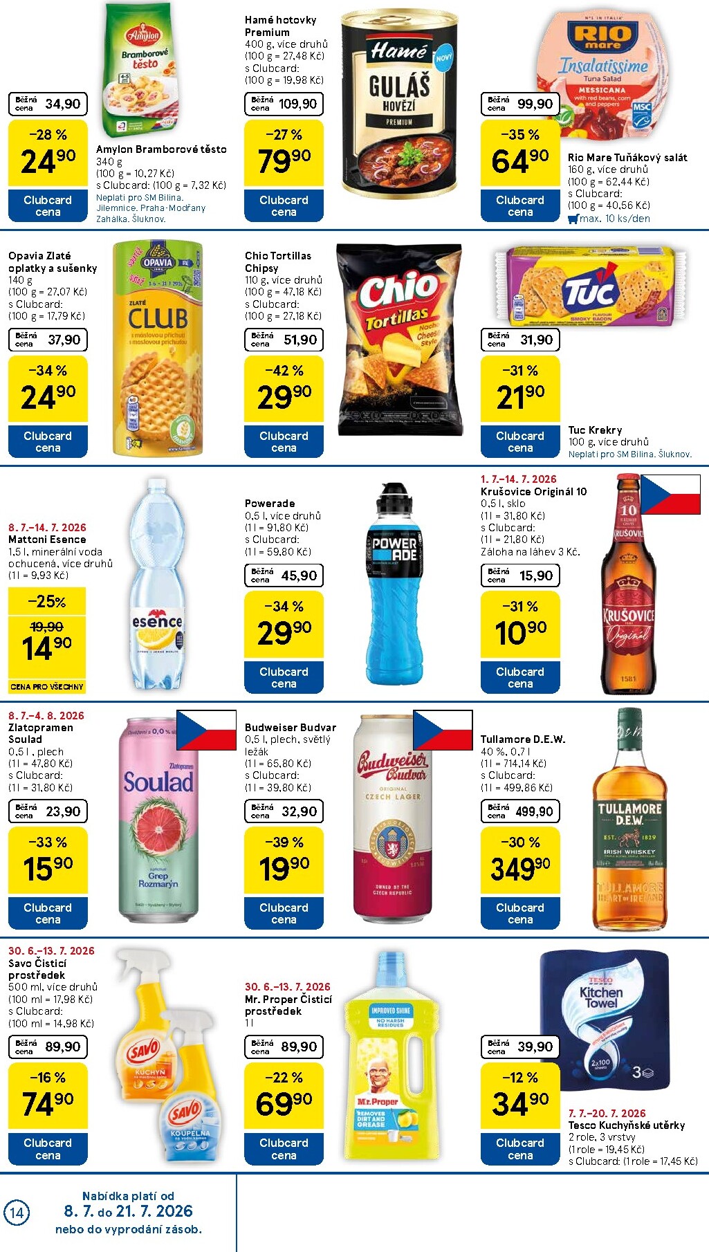 tesco - Budoucí Tesco supermarket leták platný od středy 08.07.2026 do úterý 14.07.2026 - page: 14