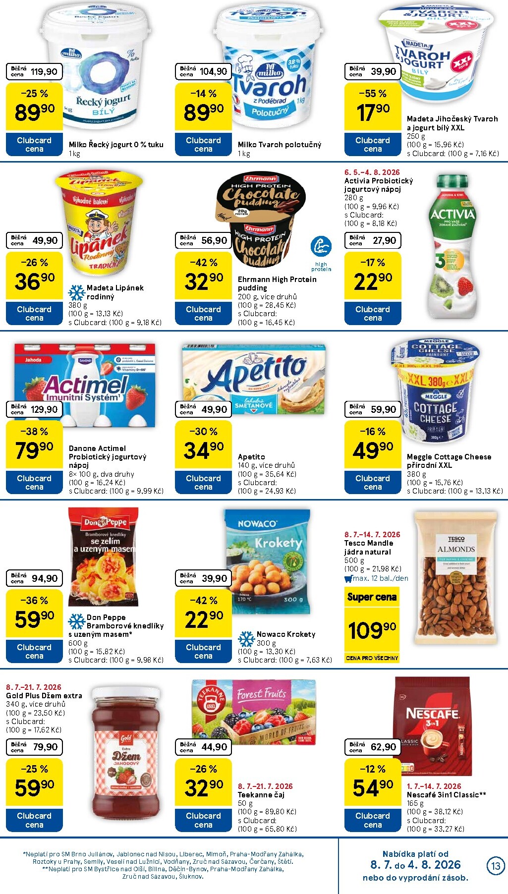 tesco - Budoucí Tesco supermarket leták platný od středy 08.07.2026 do úterý 14.07.2026 - page: 13