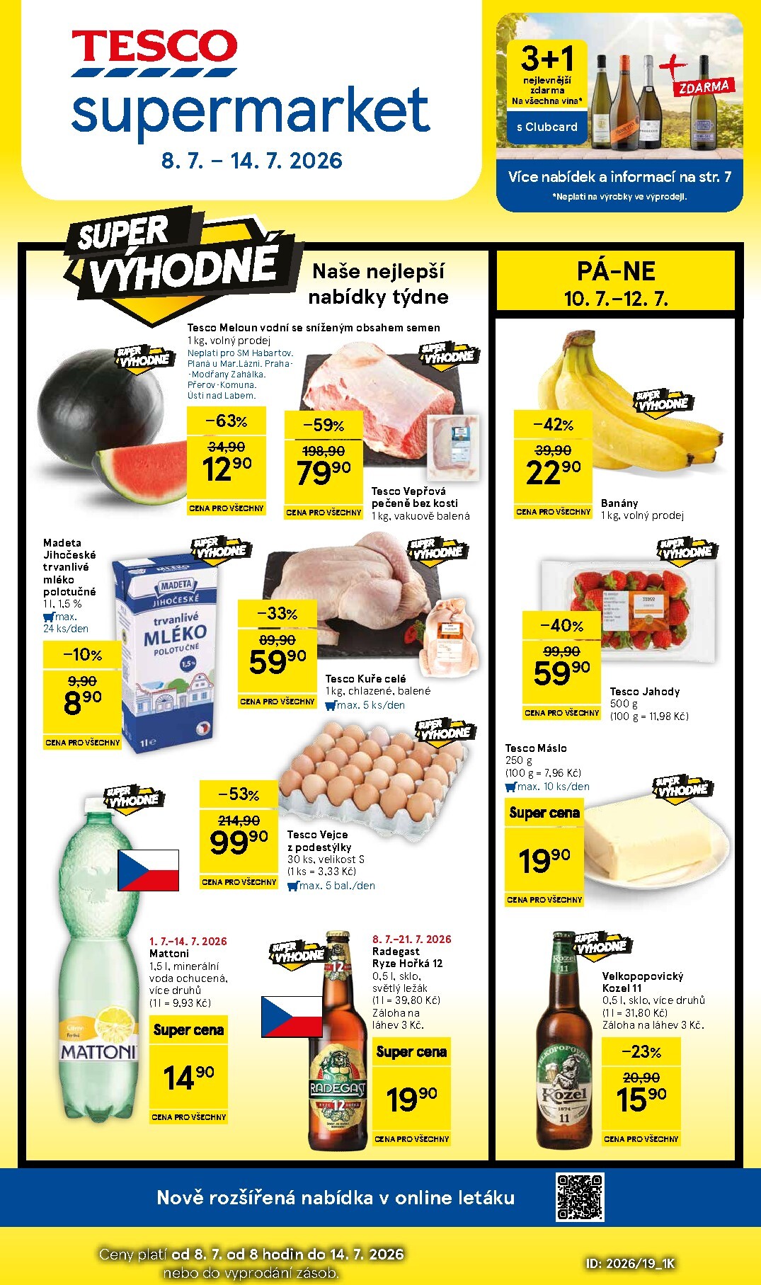 tesco - Budoucí Tesco supermarket leták platný od středy 08.07.2026 do úterý 14.07.2026