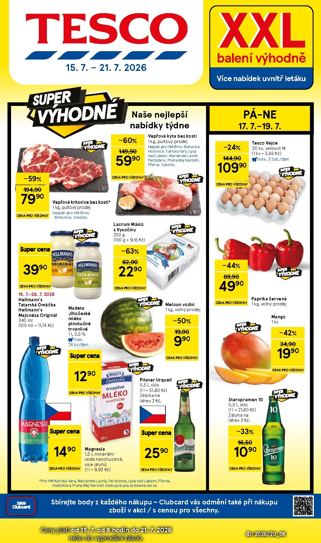 tesco - Budoucí Tesco leták platný od středy 15.07.2026 do úterý 21.07.2026
