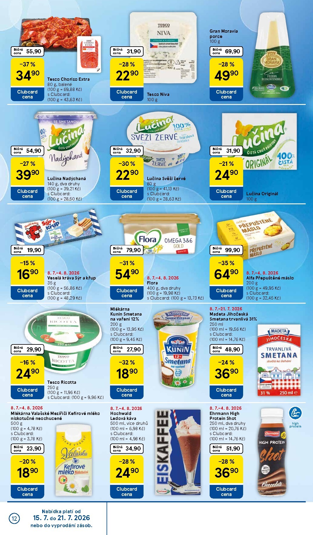 tesco - Budoucí Tesco supermarket leták platný od středy 15.07.2026 do úterý 21.07.2026 - page: 12