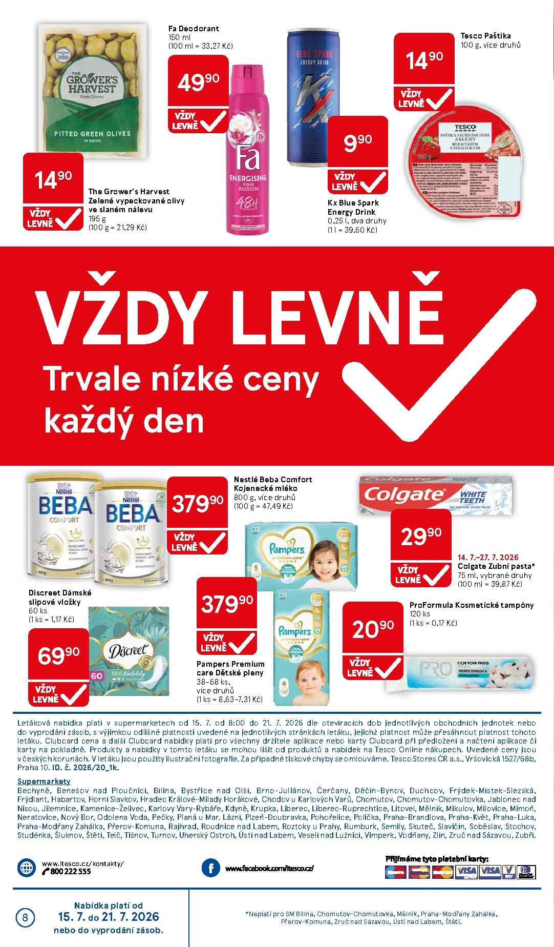 tesco - Budoucí Tesco supermarket leták platný od středy 15.07.2026 do úterý 21.07.2026 - page: 8