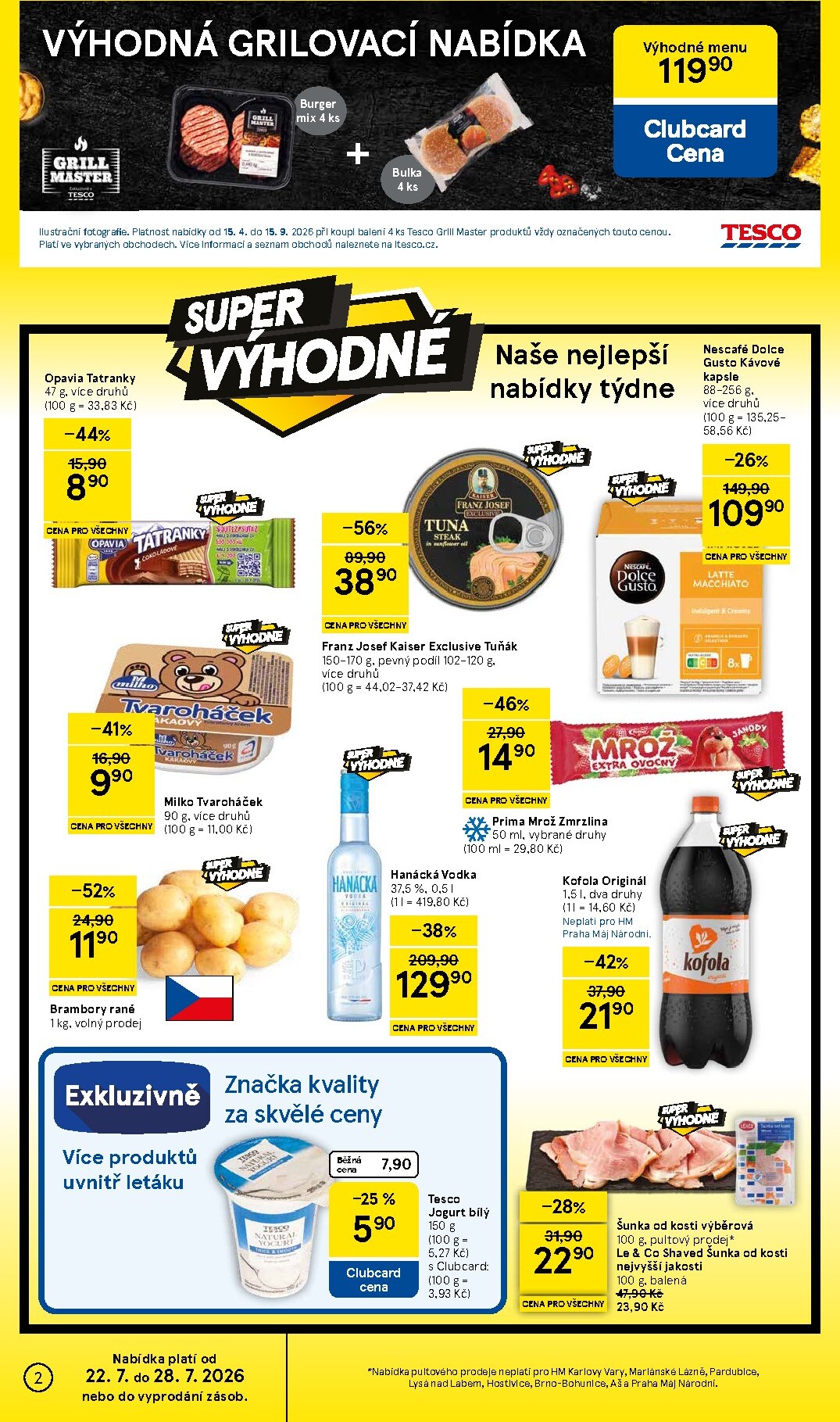 tesco - Budoucí Tesco leták platný od středy 22.07.2026 do úterý 28.07.2026 - page: 2