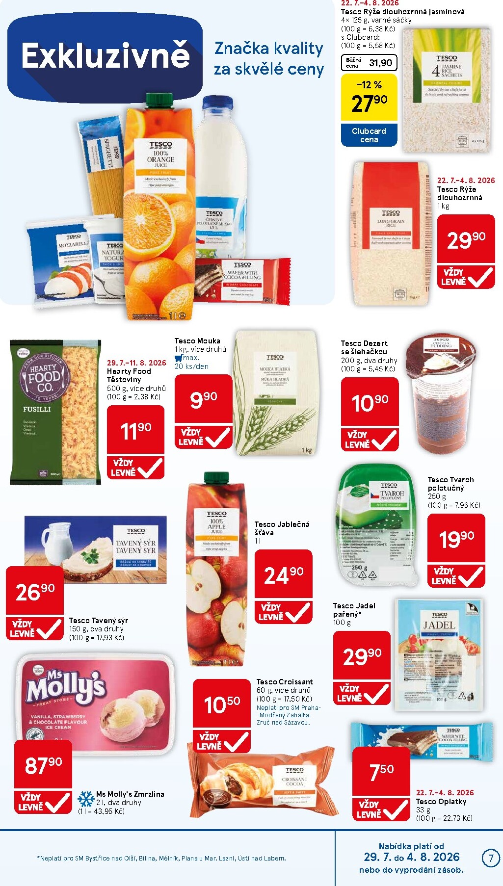 tesco - Budoucí Tesco supermarket leták platný od středy 29.07.2026 do úterý 04.08.2026 - page: 7