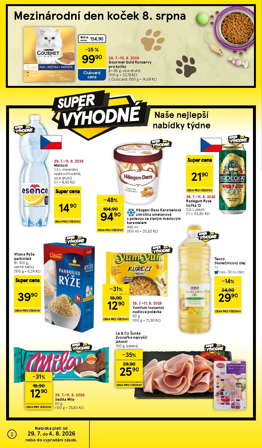 tesco - Budoucí Tesco supermarket leták platný od středy 29.07.2026 do úterý 04.08.2026 - page: 2