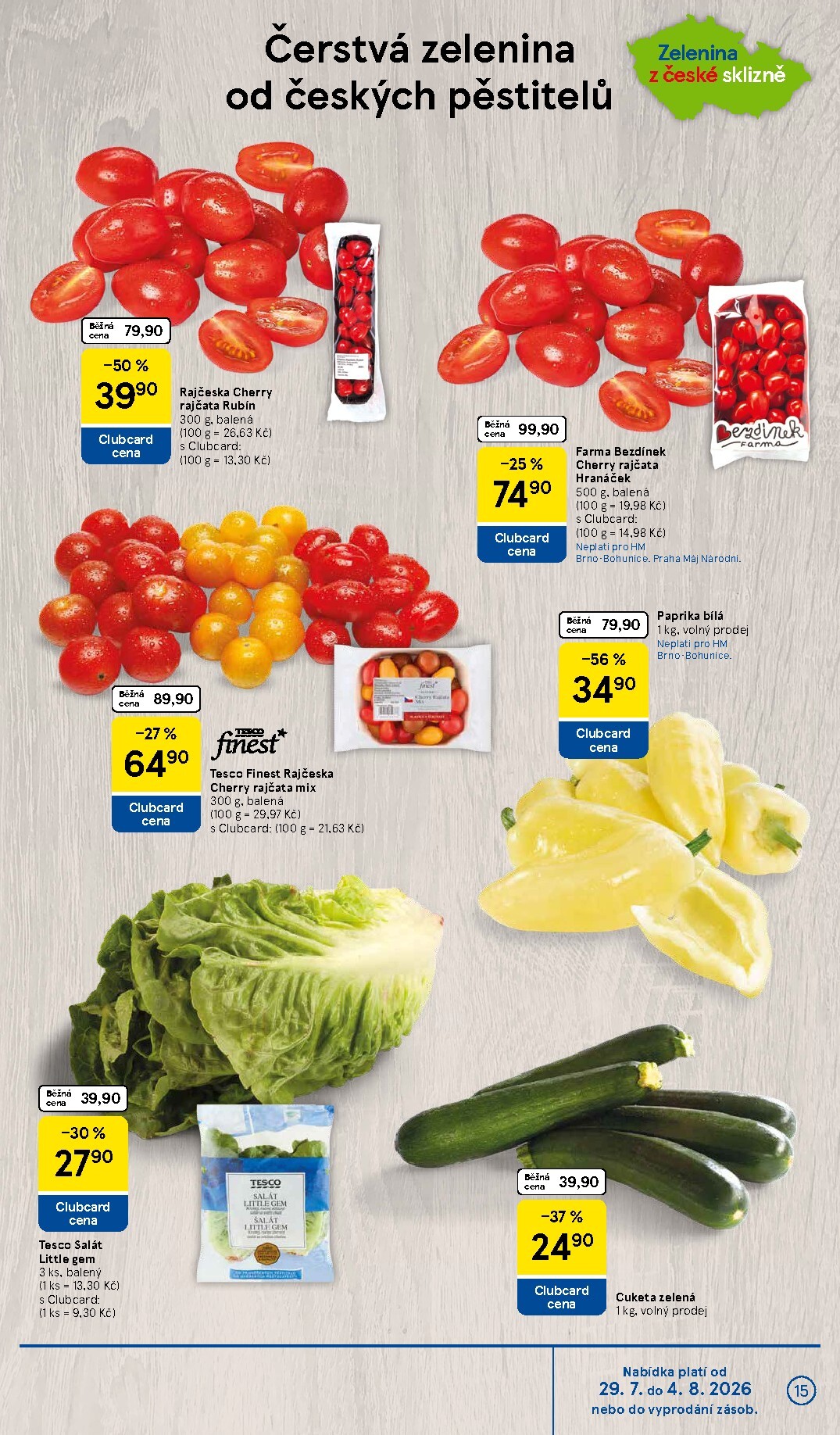 tesco - Budoucí Tesco leták platný od středy 29.07.2026 do úterý 04.08.2026 - page: 15