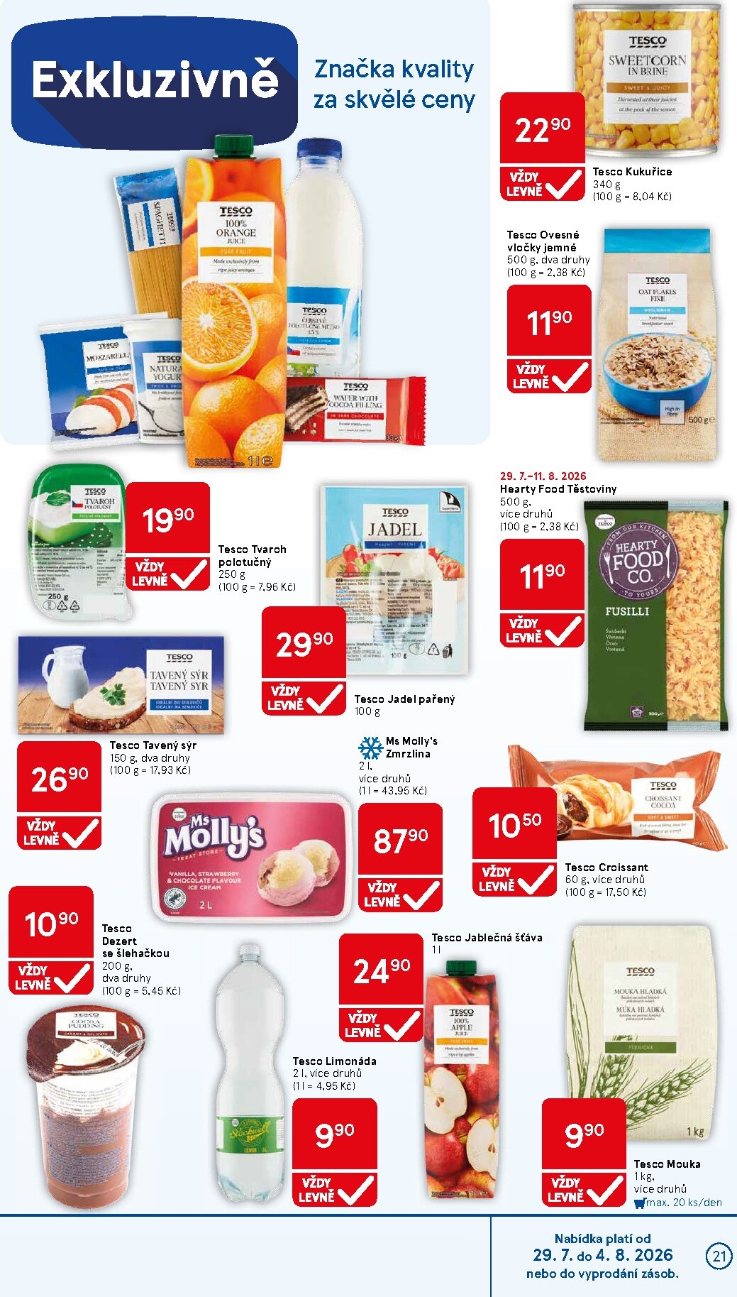 tesco - Budoucí Tesco leták platný od středy 29.07.2026 do úterý 04.08.2026 - page: 21
