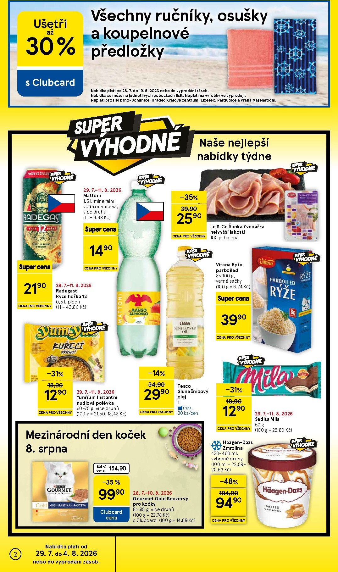 tesco - Budoucí Tesco leták platný od středy 29.07.2026 do úterý 04.08.2026 - page: 2