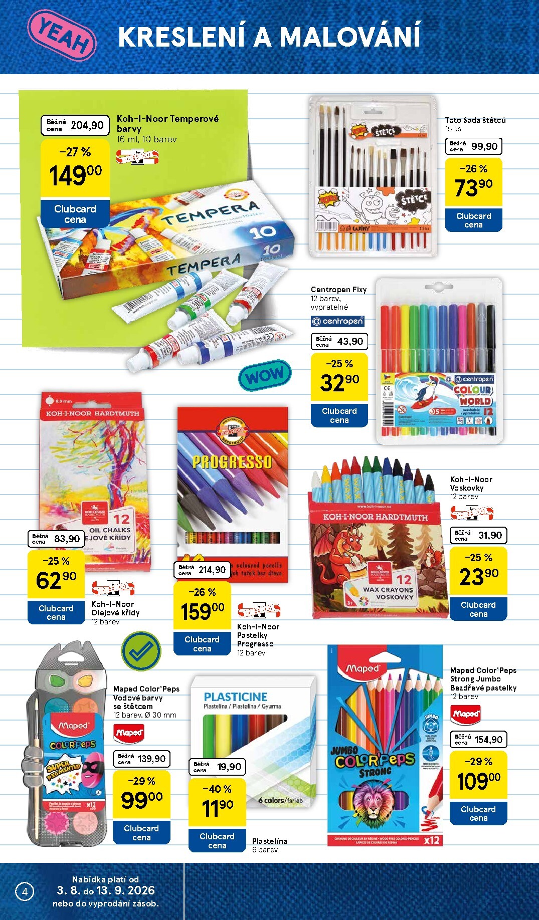 tesco - Aktuální Tesco - Vše do školy leták platný od pondělí 03.08.2026 do neděle 13.09.2026 - page: 4
