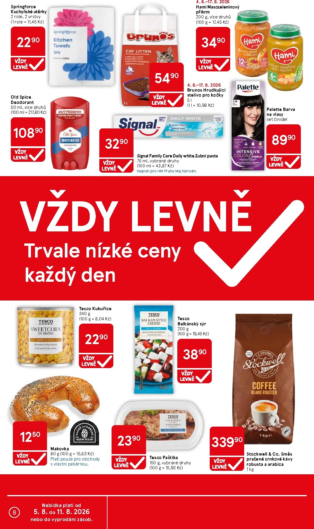 tesco - Budoucí Tesco leták platný od středy 05.08.2026 do úterý 11.08.2026 - page: 8