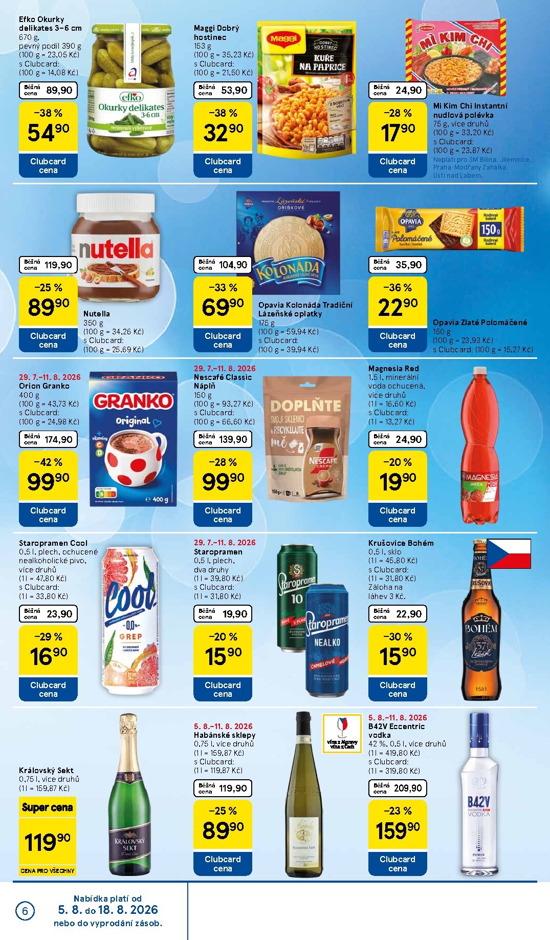 tesco - Budoucí Tesco supermarket leták platný od středy 05.08.2026 do úterý 11.08.2026 - page: 6