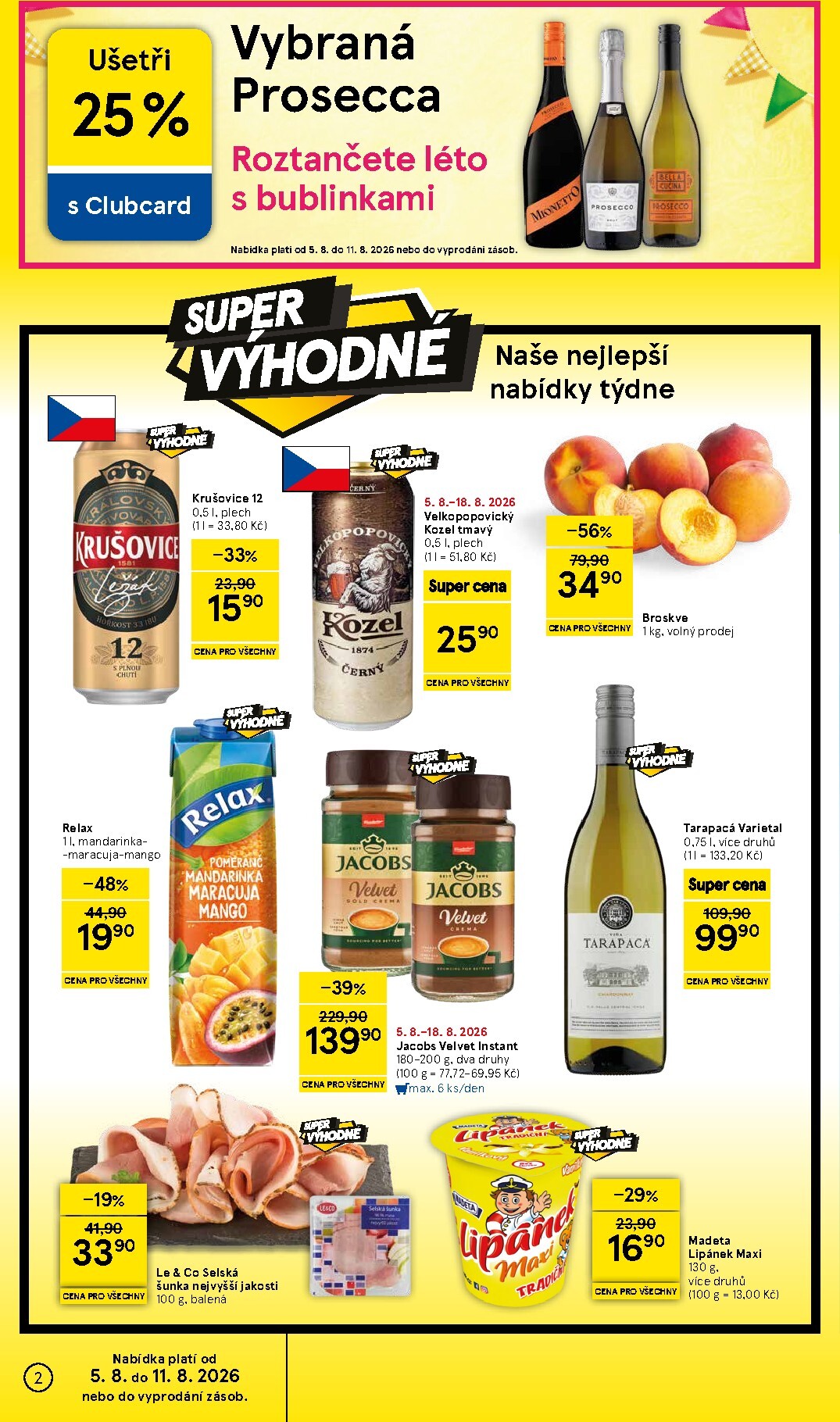 tesco - Budoucí Tesco supermarket leták platný od středy 05.08.2026 do úterý 11.08.2026 - page: 2