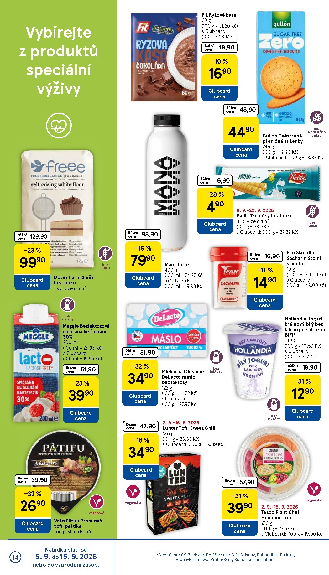 tesco - Budoucí Tesco supermarket leták platný od středy 09.09.2026 do úterý 15.09.2026 - page: 14