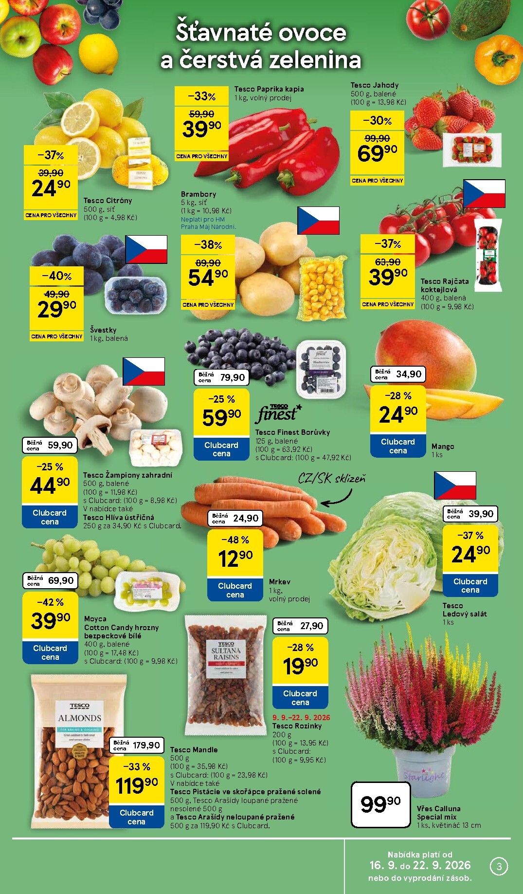 tesco - Budoucí Tesco leták platný od středy 16.09.2026 do úterý 22.09.2026 - page: 3