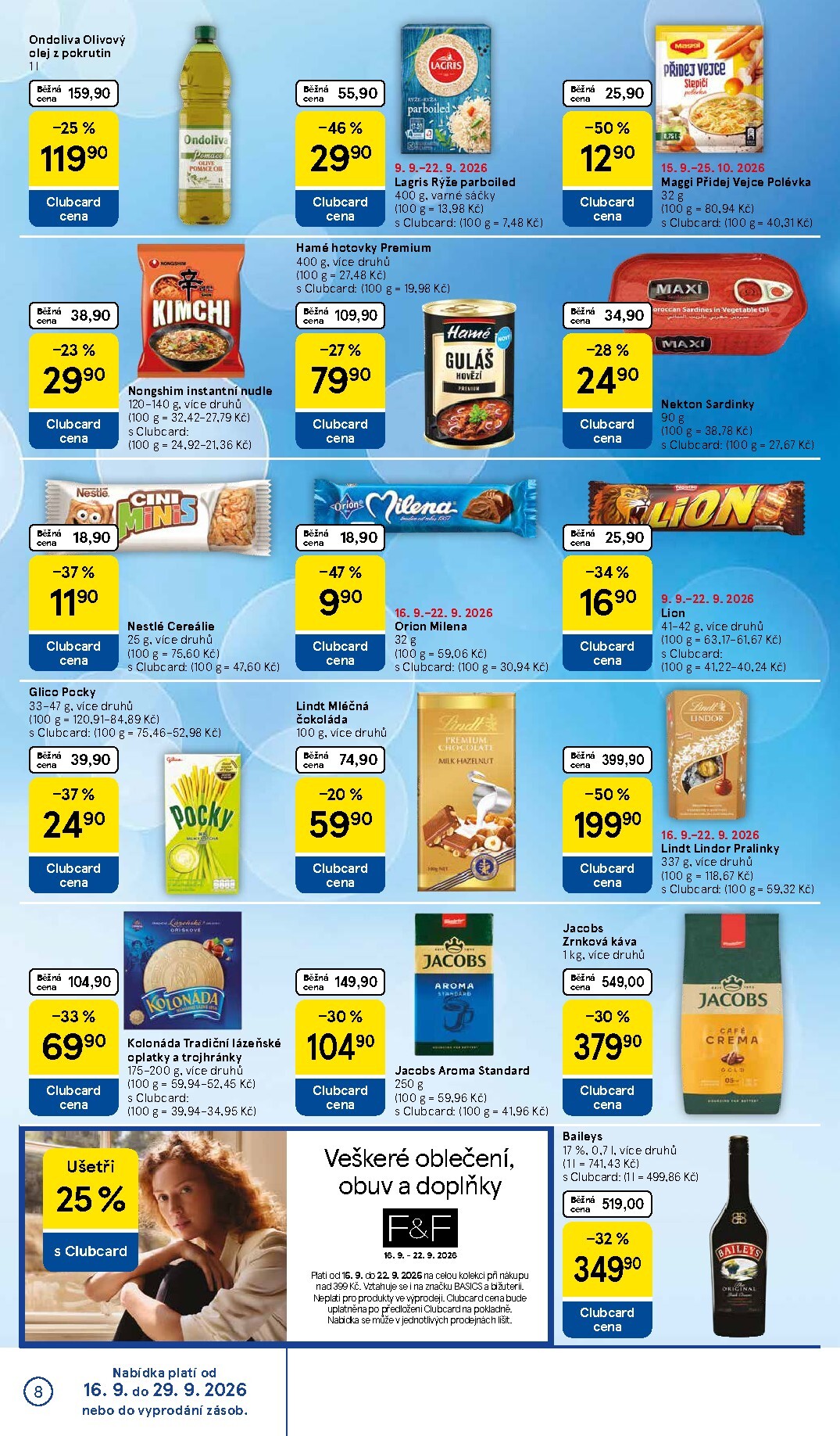 tesco - Budoucí Tesco leták platný od středy 16.09.2026 do úterý 22.09.2026 - page: 8