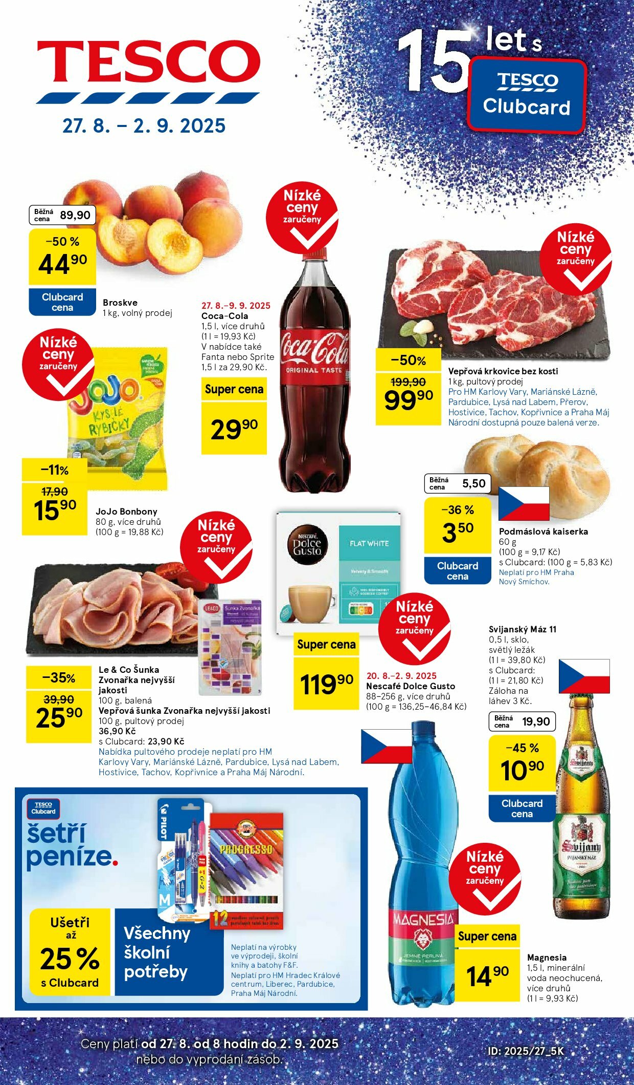 tesco - Leták Tesco od 27.08. do 02.09.