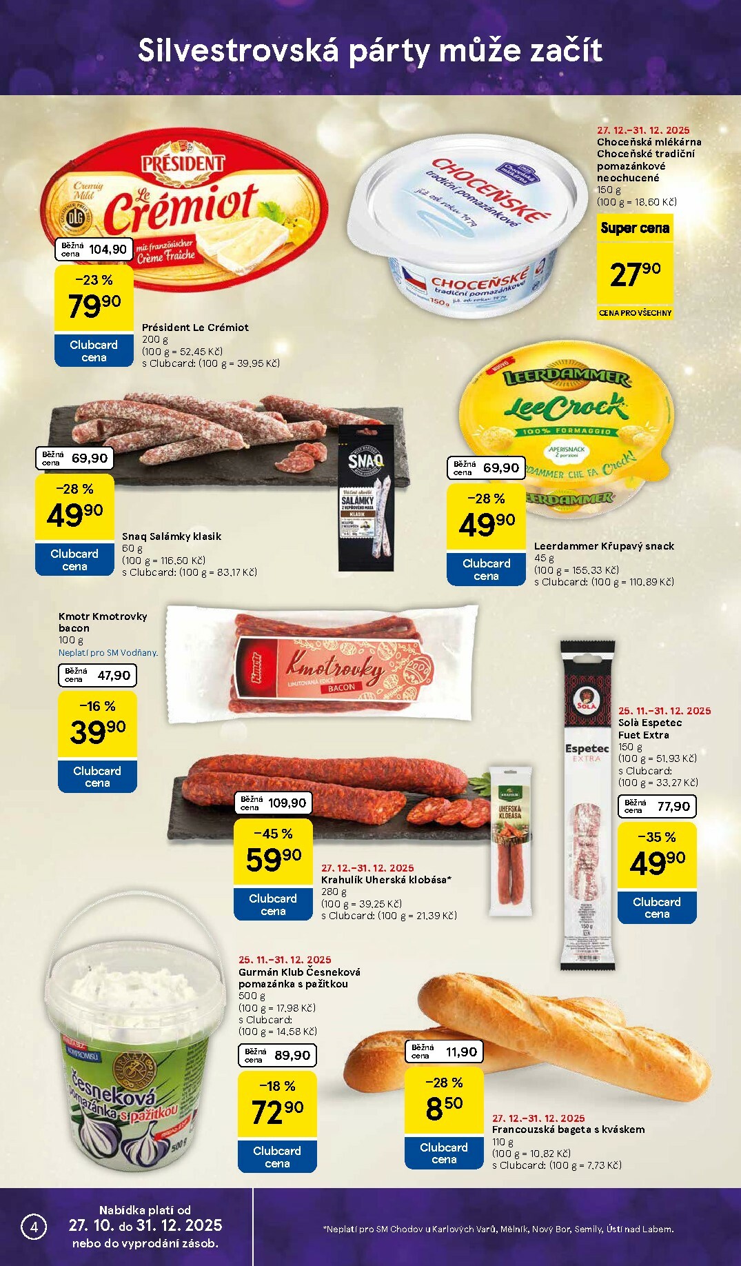 tesco - Aktuální leták Tesco supermarket od 27.12. do 31.12. - page: 4