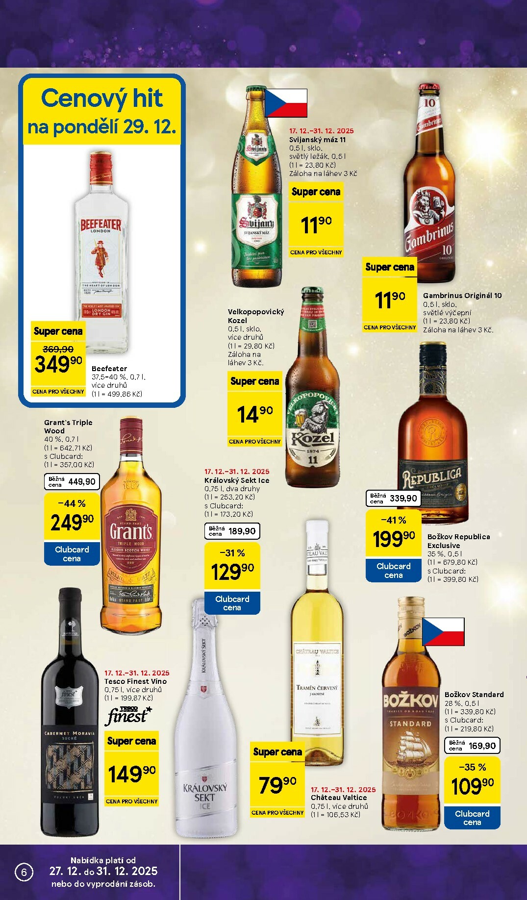 tesco - Aktuální leták Tesco supermarket od 27.12. do 31.12. - page: 6