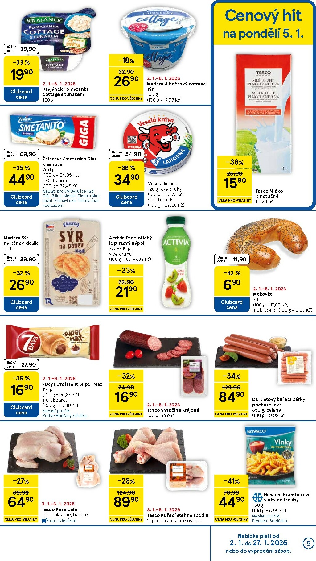 tesco - Aktuální leták Tesco supermarket od 02.01. do 06.01. - page: 5