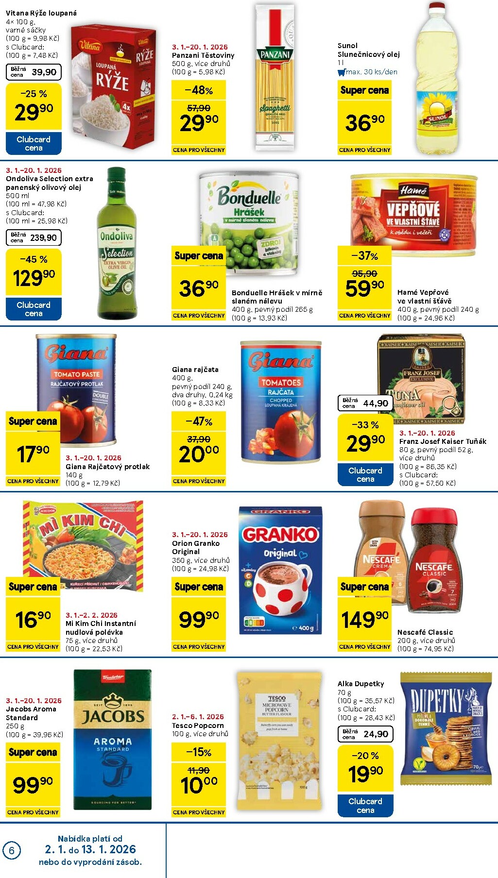 tesco - Aktuální leták Tesco supermarket od 02.01. do 06.01. - page: 6