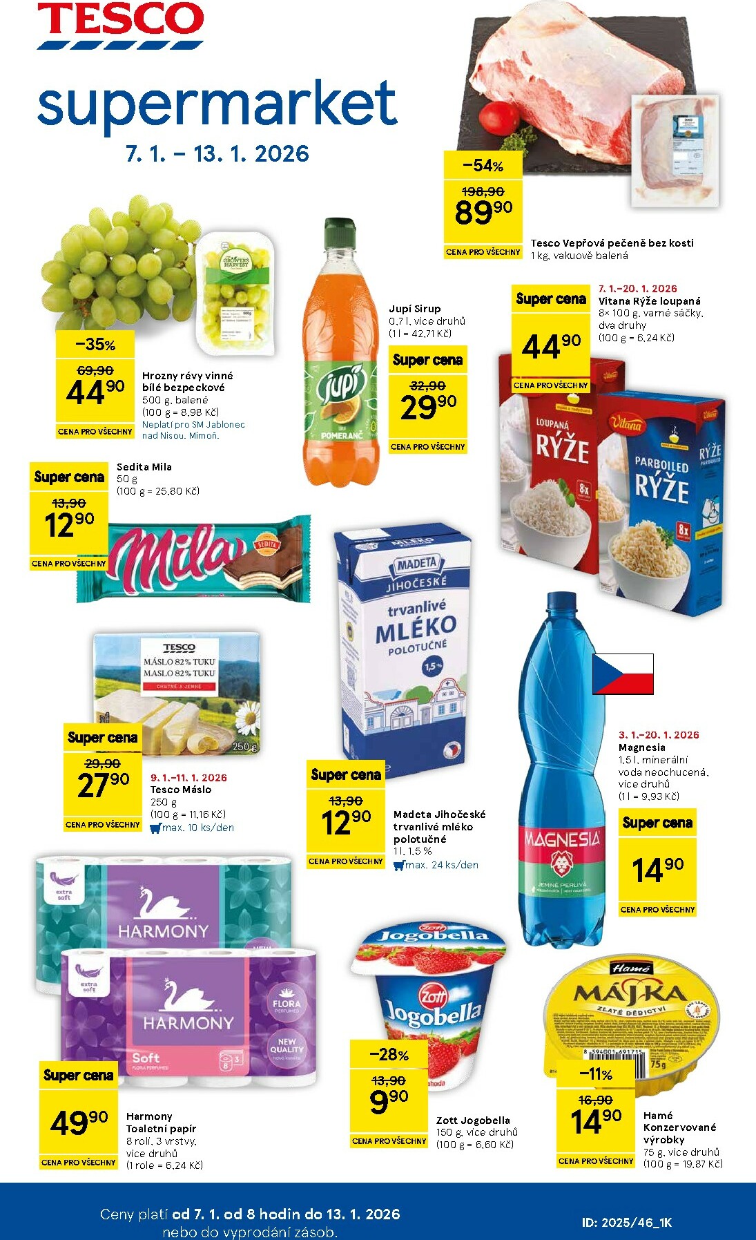 tesco - Aktuální leták Tesco supermarket od 07.01. do 13.01.