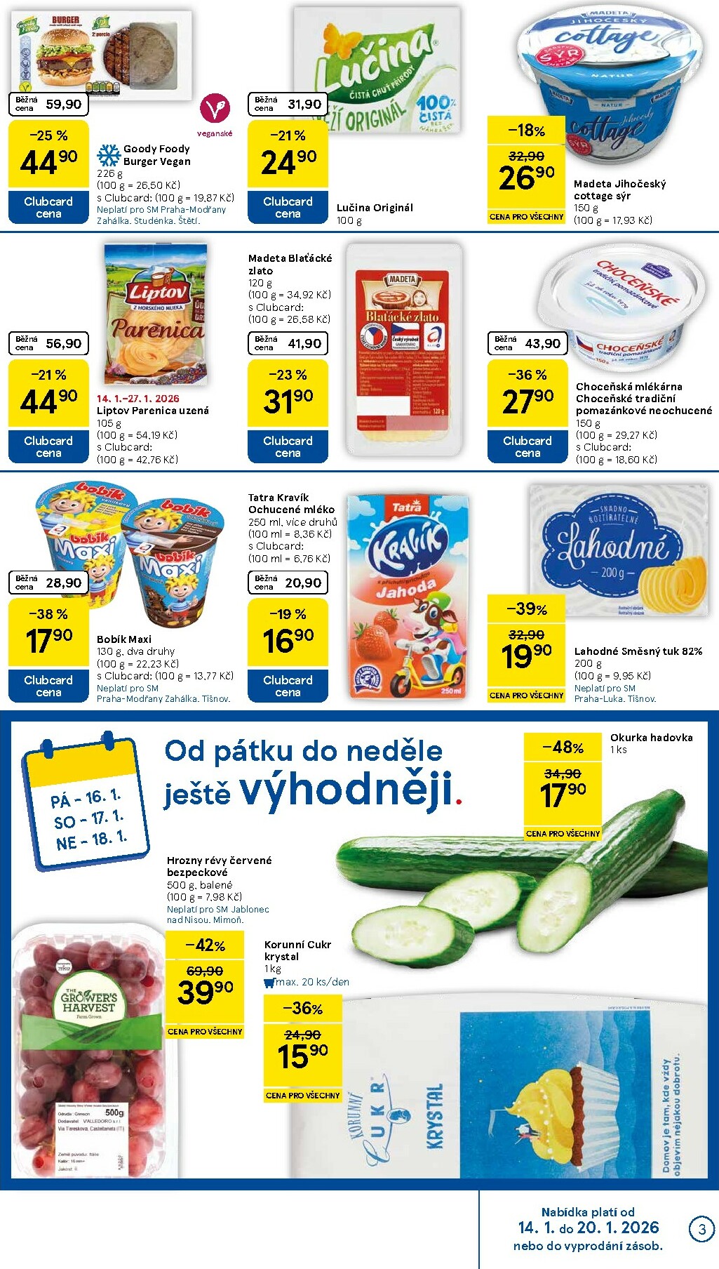 tesco - Aktuální leták Tesco supermarket od 14.01. do 20.01. - page: 3