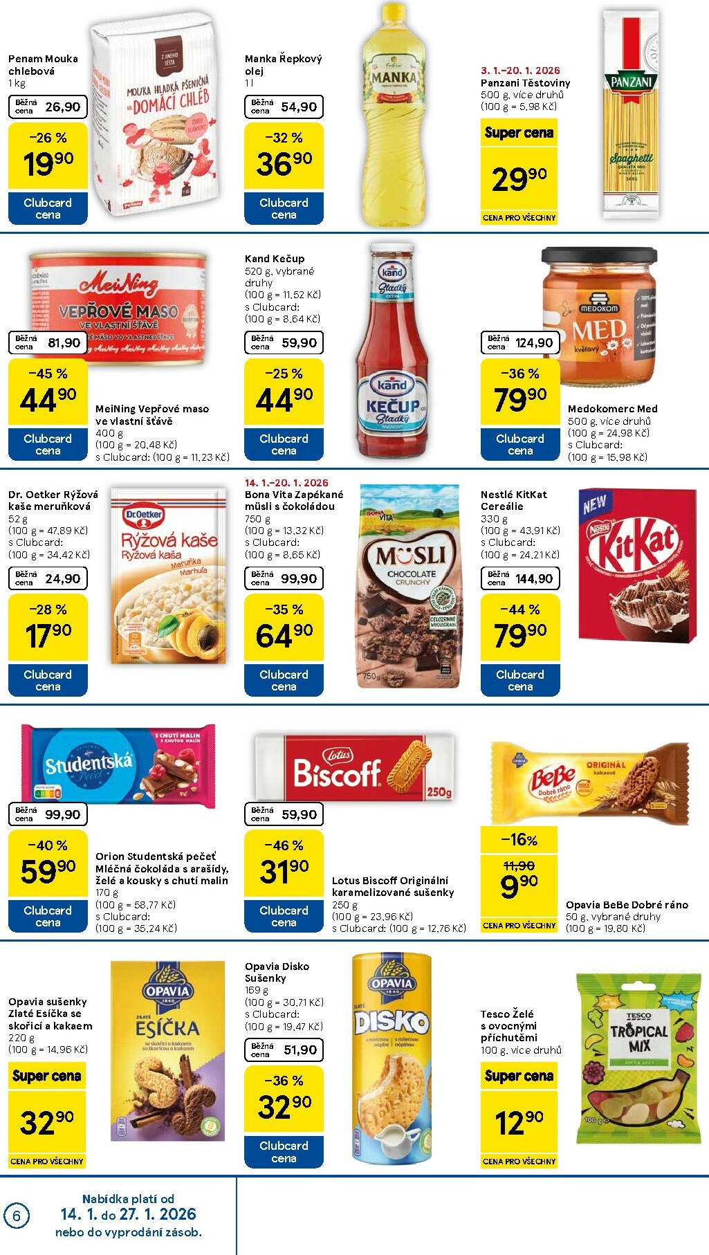 tesco - Aktuální leták Tesco supermarket od 14.01. do 20.01. - page: 6