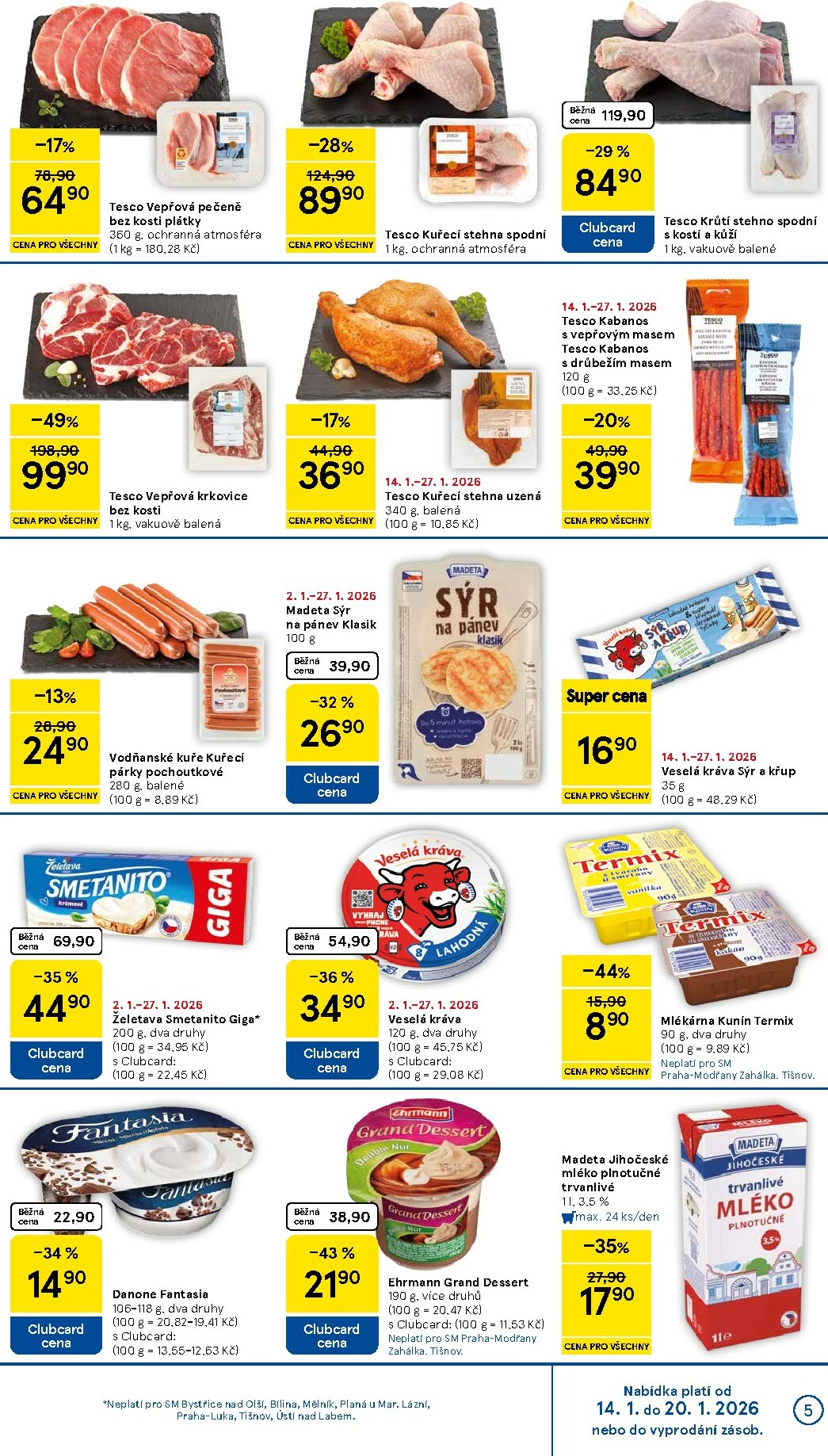 tesco - Aktuální leták Tesco supermarket od 14.01. do 20.01. - page: 5
