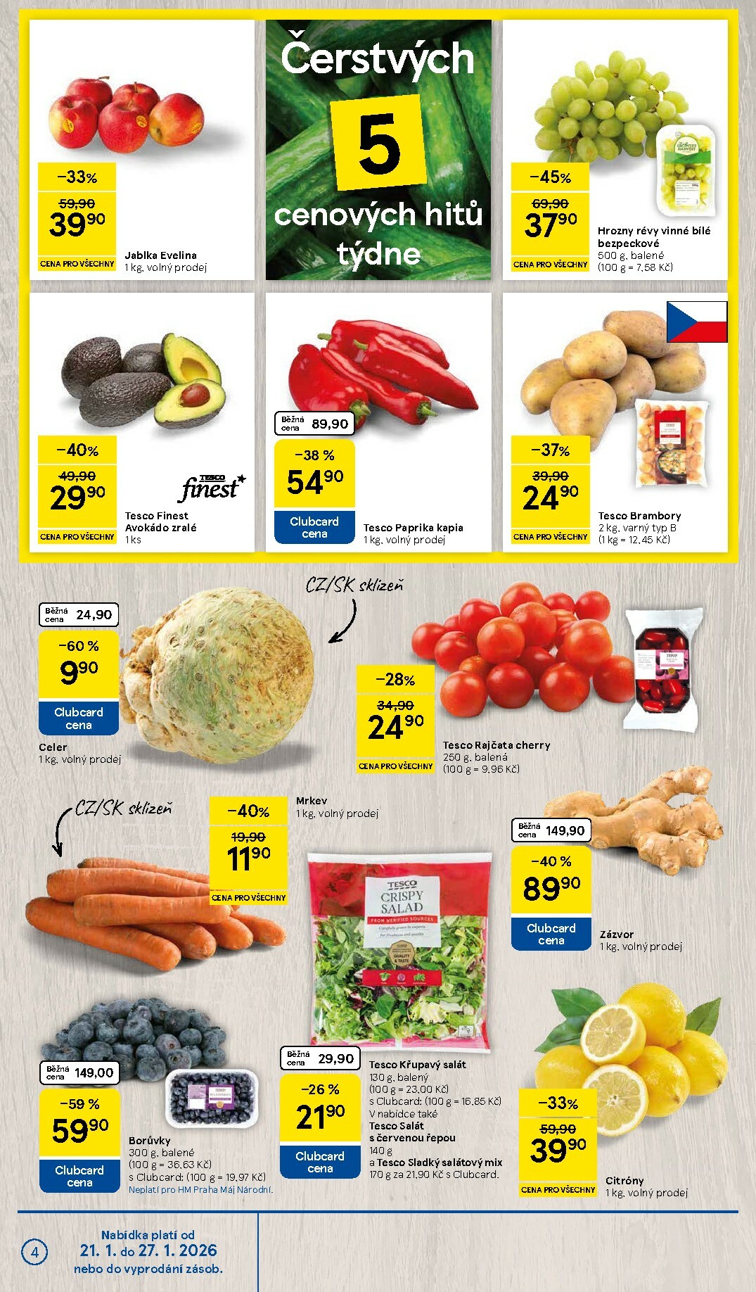 tesco - Aktuální leták Tesco od 21.01. do 27.01. - page: 4