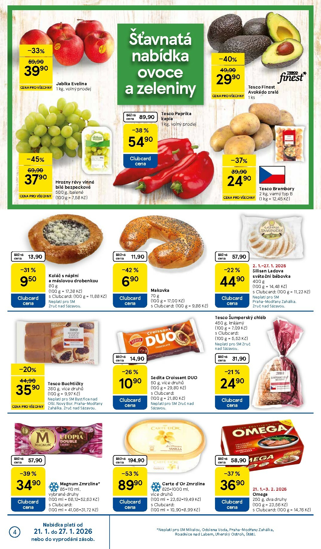 tesco - Aktuální leták Tesco supermarket od 21.01. do 27.01. - page: 4