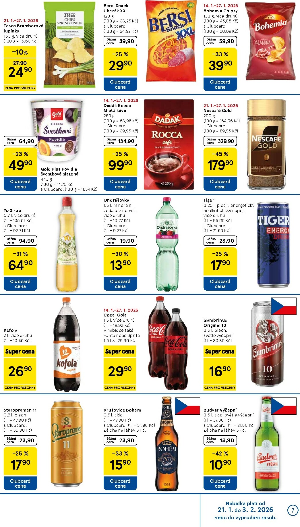 tesco - Aktuální leták Tesco supermarket od 21.01. do 27.01. - page: 7
