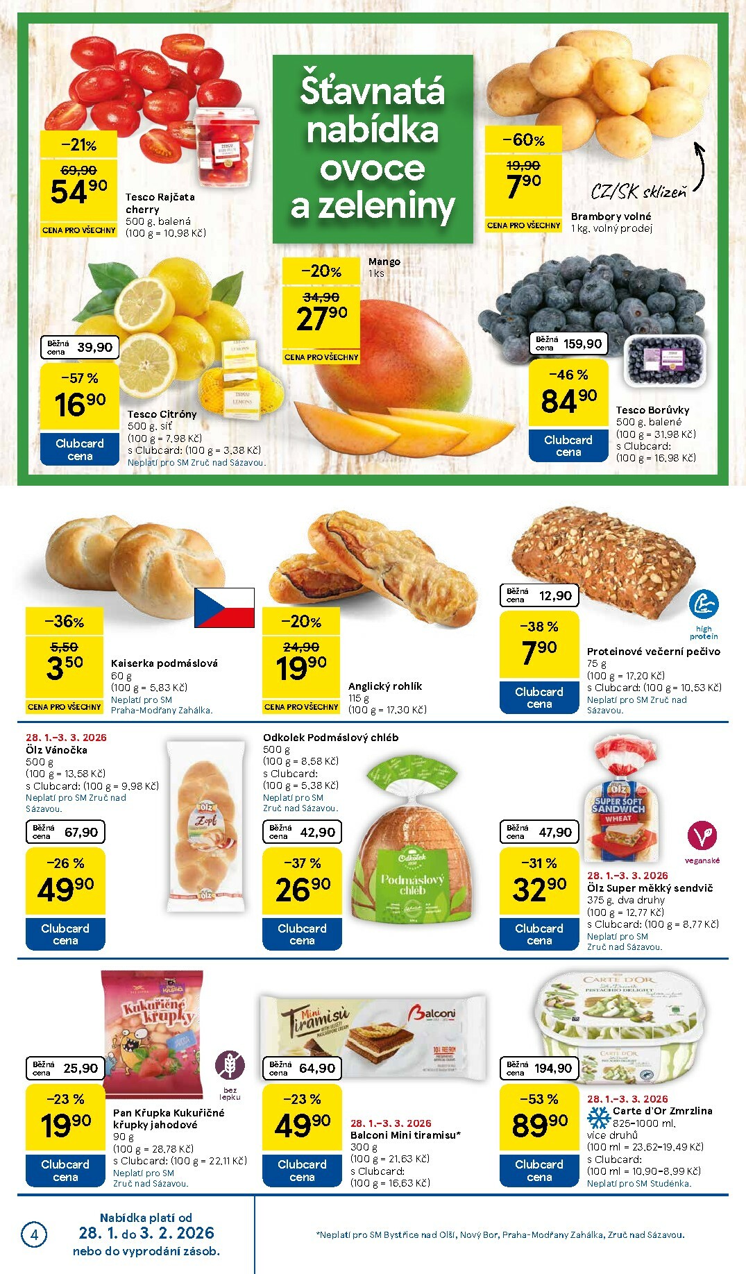 tesco - Tesco supermarket leták platný od 28.01. do 03.02. - page: 4