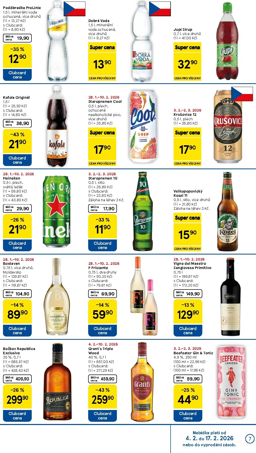 tesco - Tesco supermarket leták platný od středy 04.02.2026 do úterý 10.02.2026 - page: 7