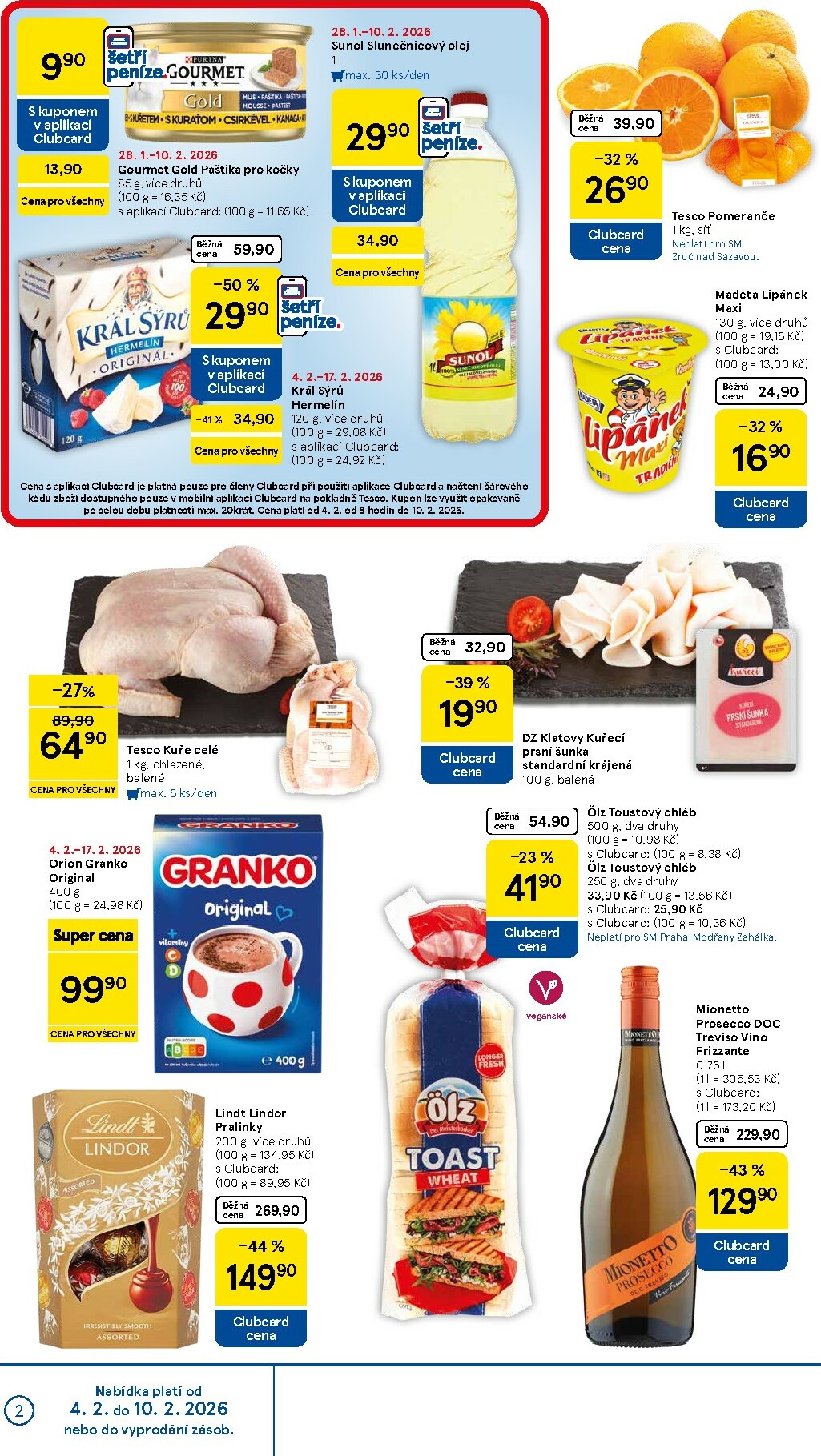 tesco - Tesco supermarket leták platný od středy 04.02.2026 do úterý 10.02.2026 - page: 2