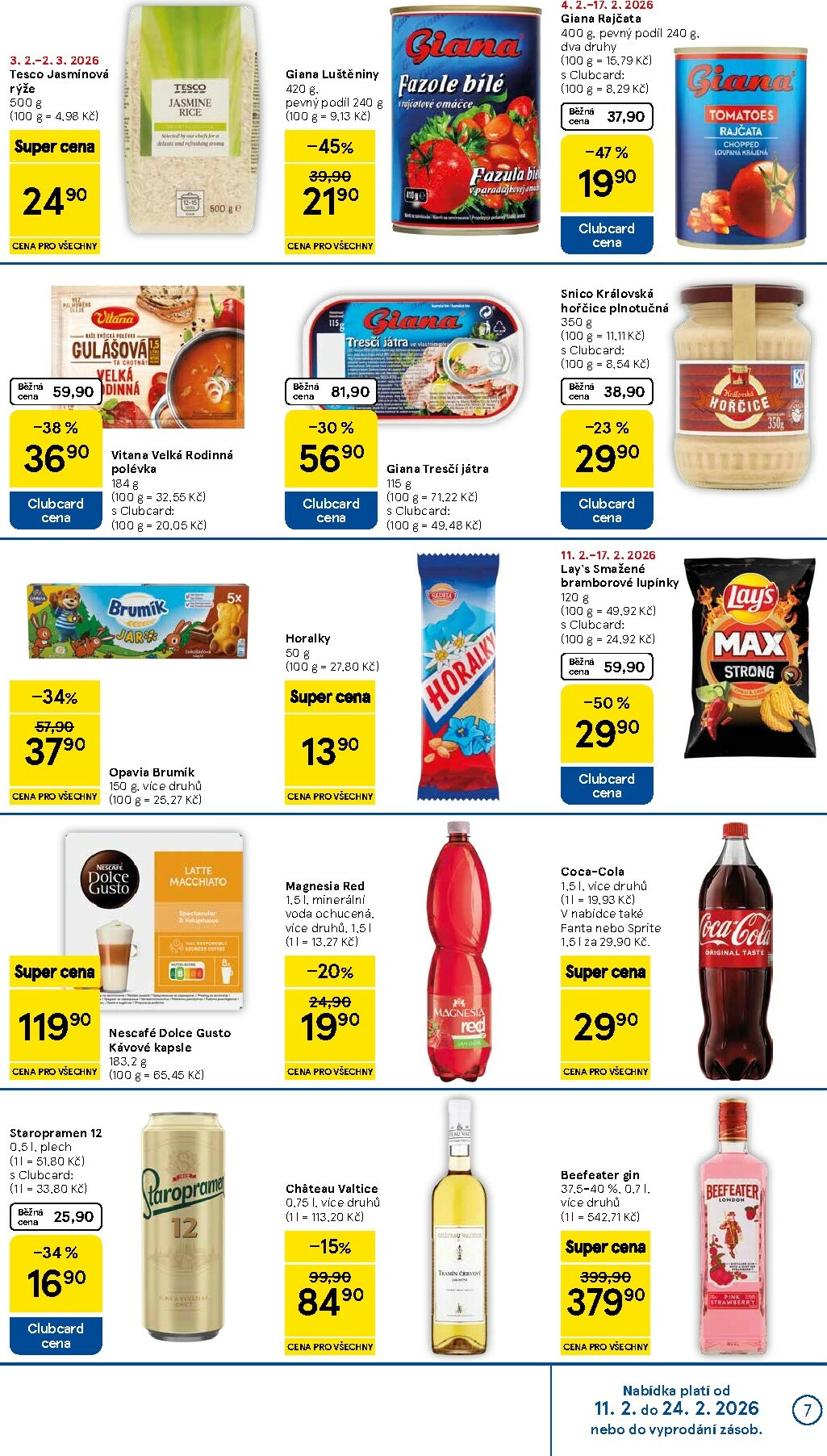 tesco - Tesco supermarket leták platný od středy 11.02.2026 do úterý 17.02.2026 - page: 7