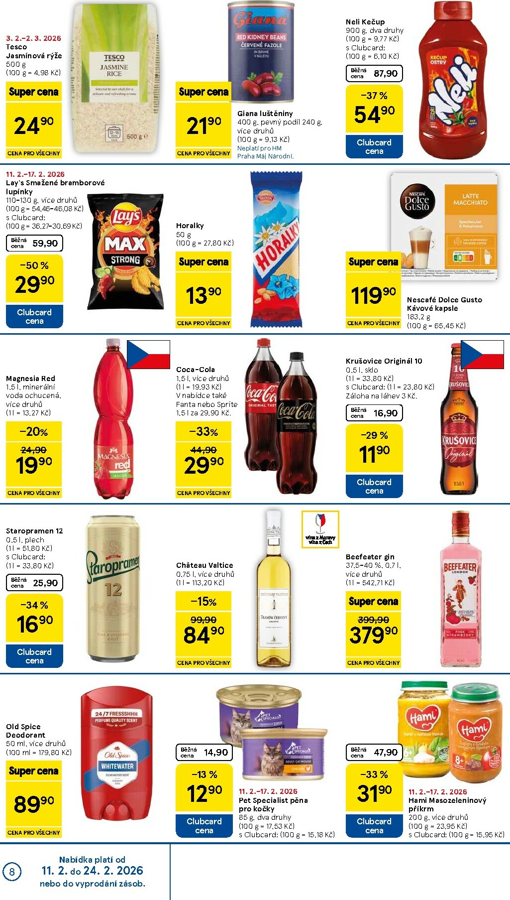 tesco - Tesco leták platný od středy 11.02.2026 do úterý 17.02.2026 - page: 8