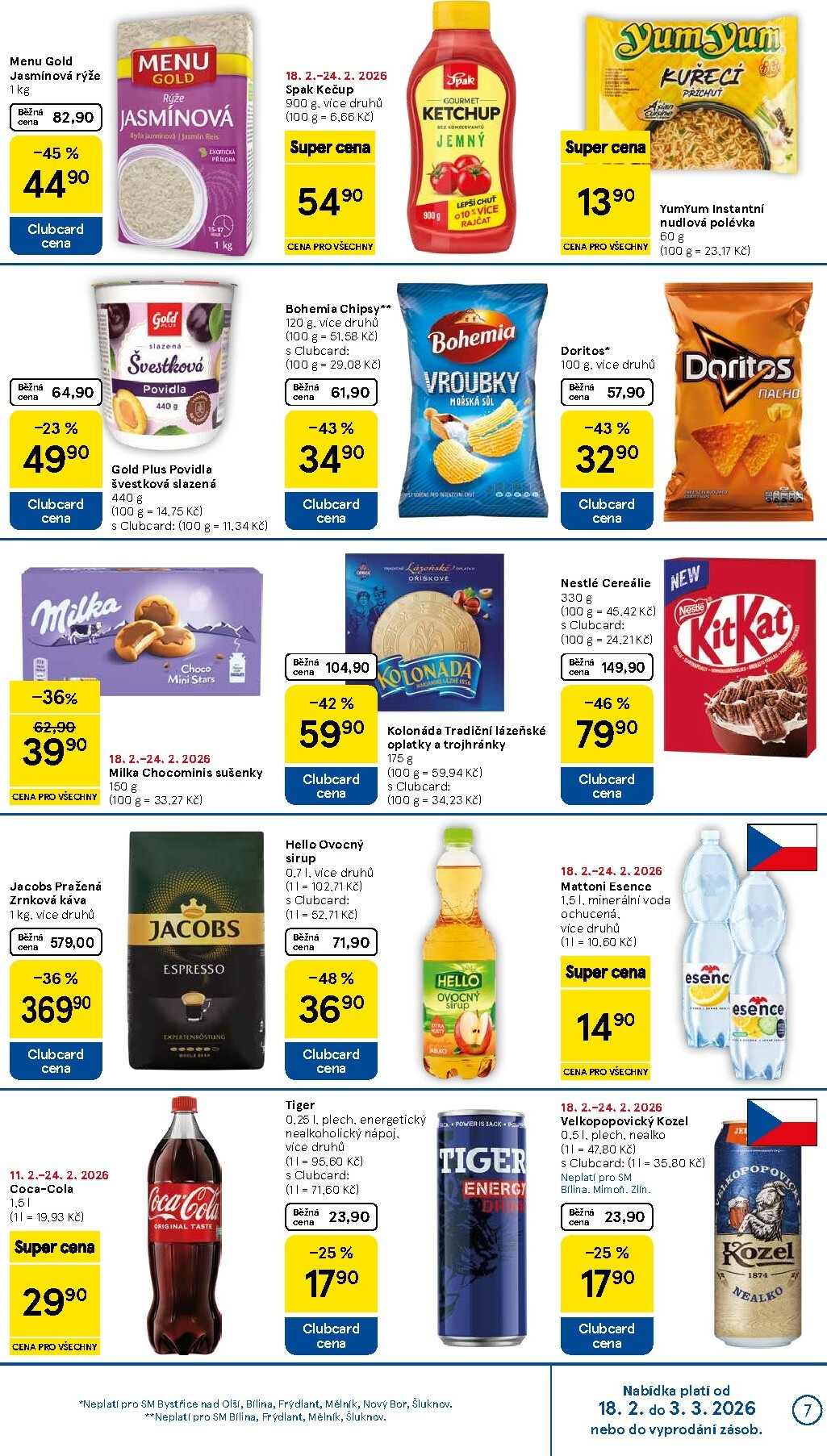 tesco - Tesco supermarket leták platný od středy 18.02.2026 do úterý 24.02.2026 - page: 7