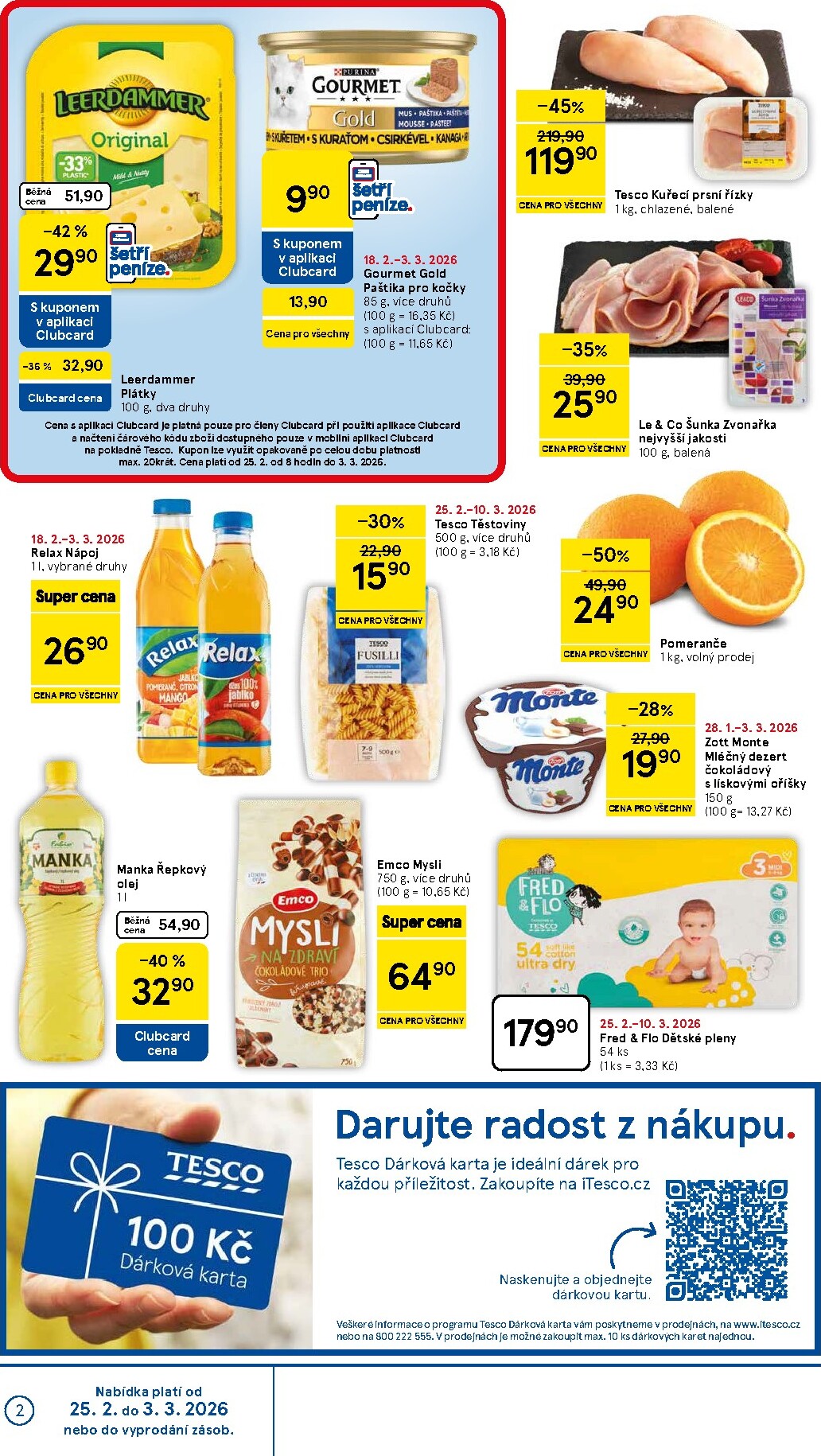 tesco - Tesco supermarket leták platný od středy 25.02.2026 do úterý 03.03.2026 - page: 2
