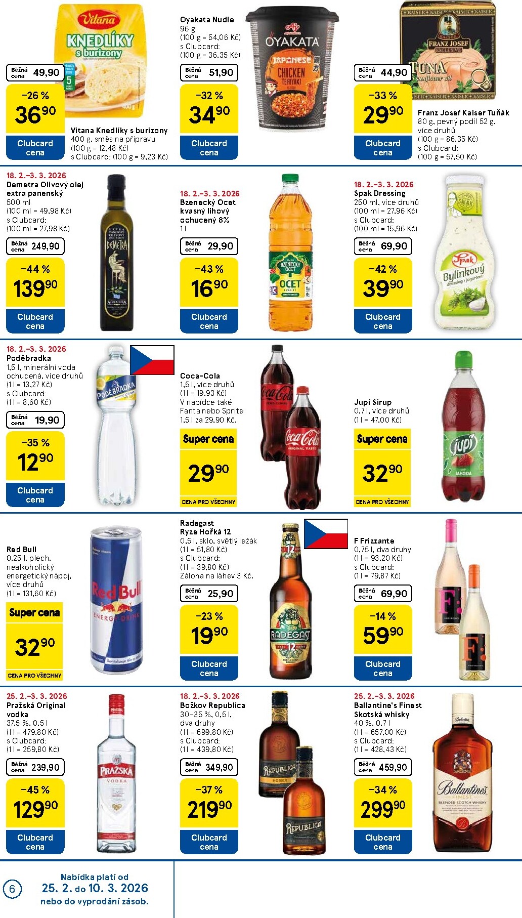 tesco - Tesco supermarket leták platný od středy 25.02.2026 do úterý 03.03.2026 - page: 6