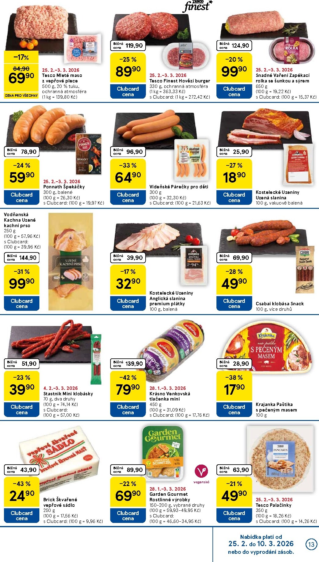tesco - Tesco leták platný od středy 25.02.2026 do úterý 03.03.2026 - page: 13