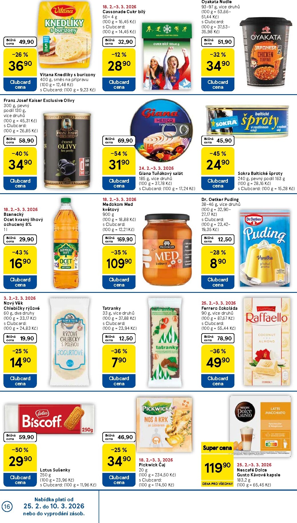 tesco - Tesco leták platný od středy 25.02.2026 do úterý 03.03.2026 - page: 16
